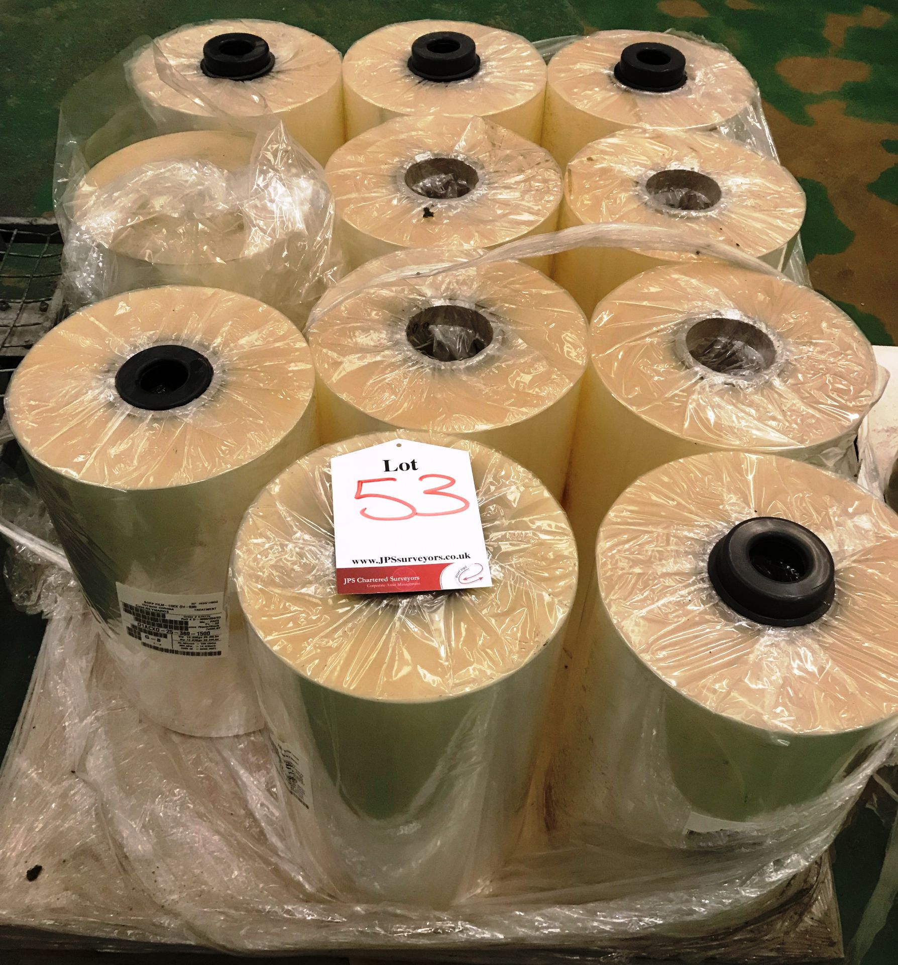 11 x Rolls of Packaging Film For Food Use | 380mm Width | 25 Gauge | 1500mtrs