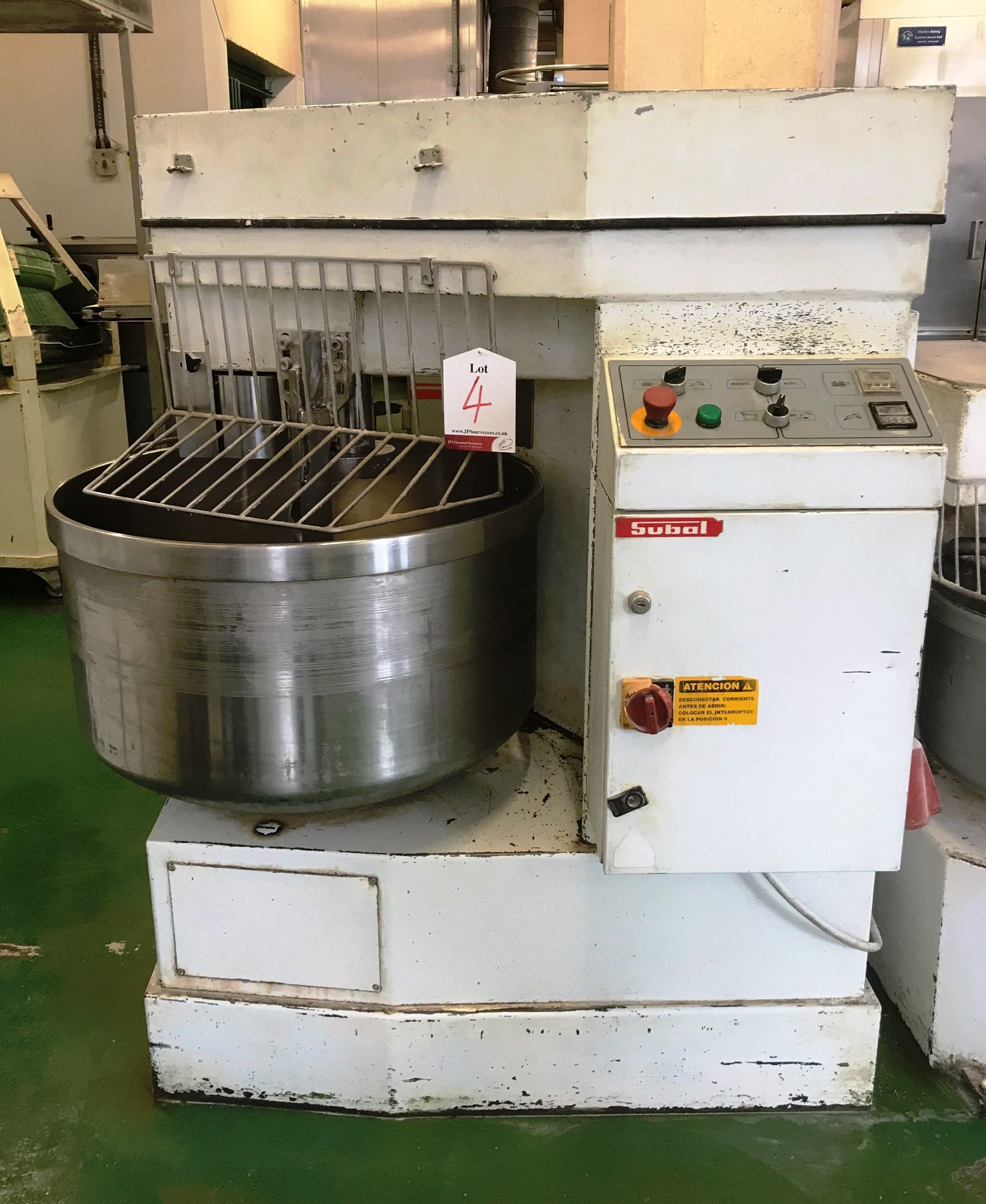 Subal AEX 80 Self-Emptying Sprial Mixer | 80kg | YOM: 2001