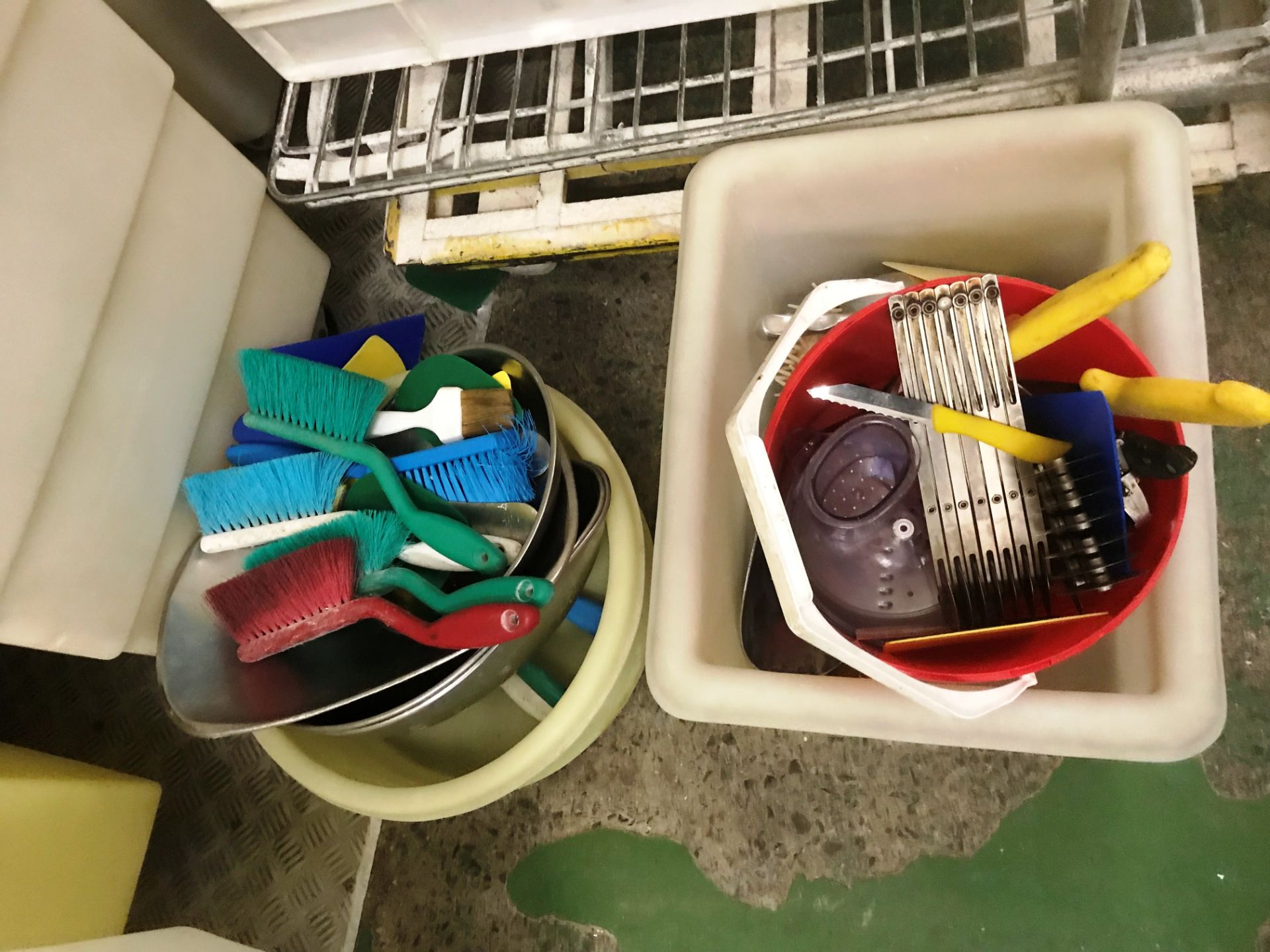 Mixed Lot of Ingredient Bins, Trays & Utensils - As Pictured - Image 2 of 5