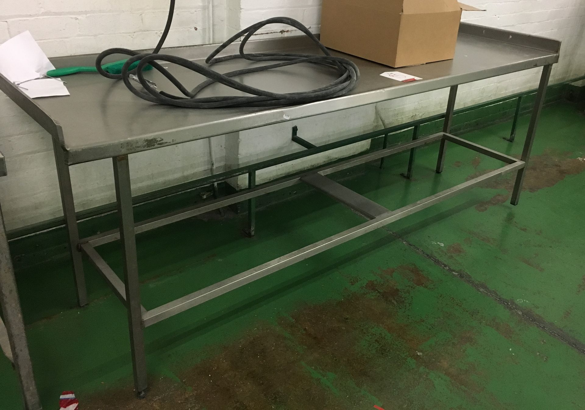 Stainless Steel Preparation Table - 230cm x 70cm x 90cm - Image 2 of 2