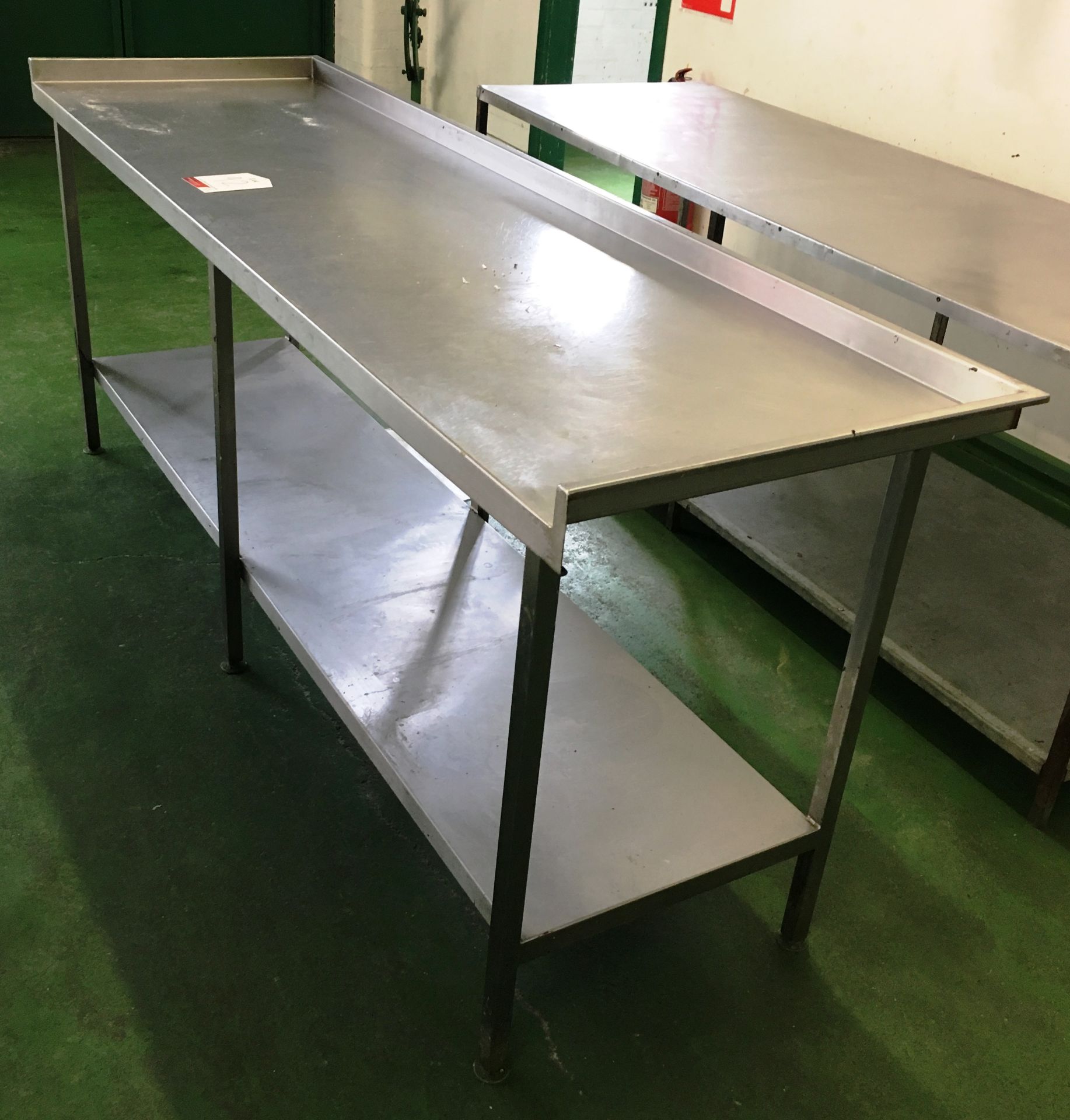 Stainless Steel Preparation Table w/ Undershelf - 230cm x 70cm x 90cm