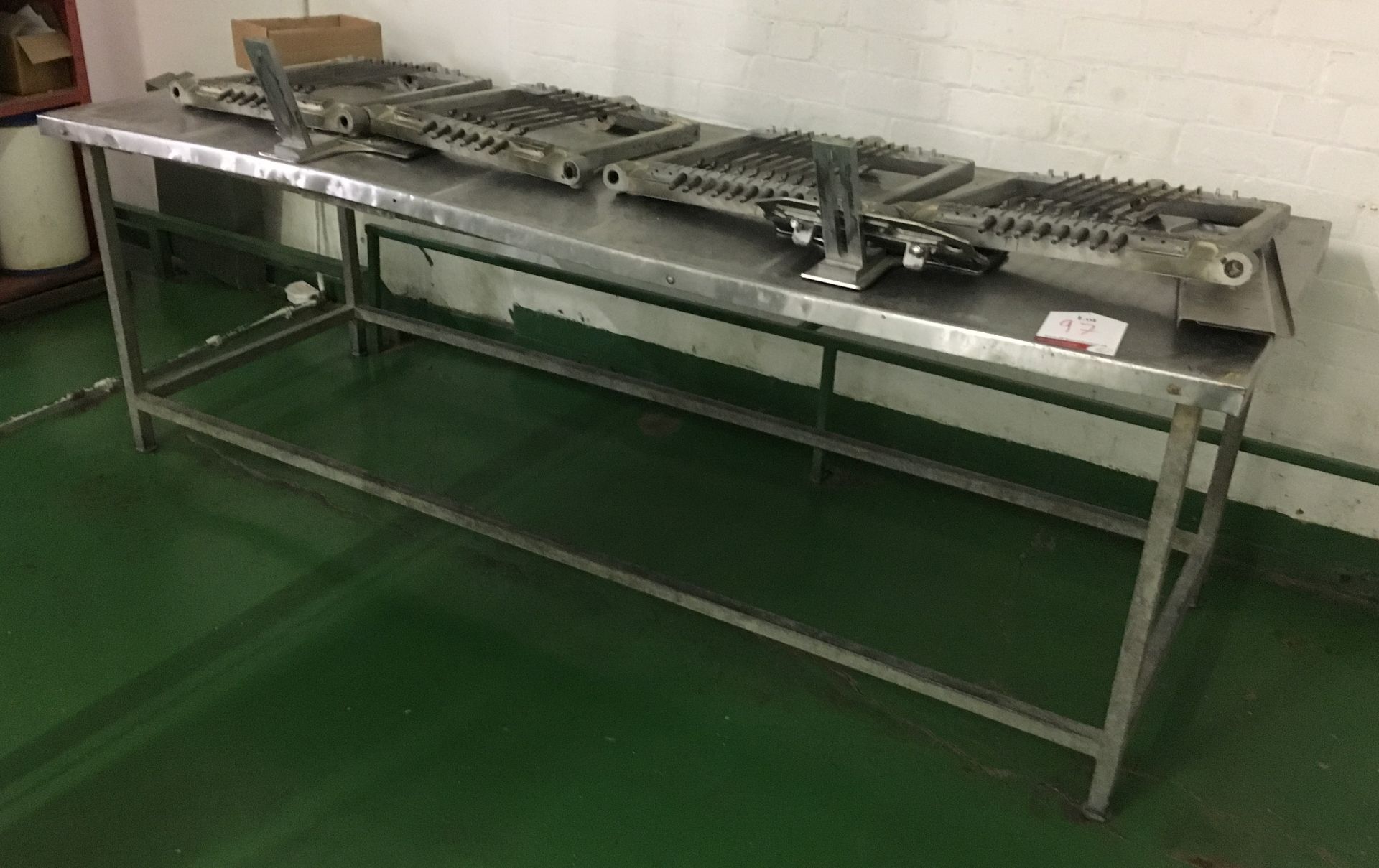 Stainless Steel Preparation Table - 235cm x 85cm x 80cm