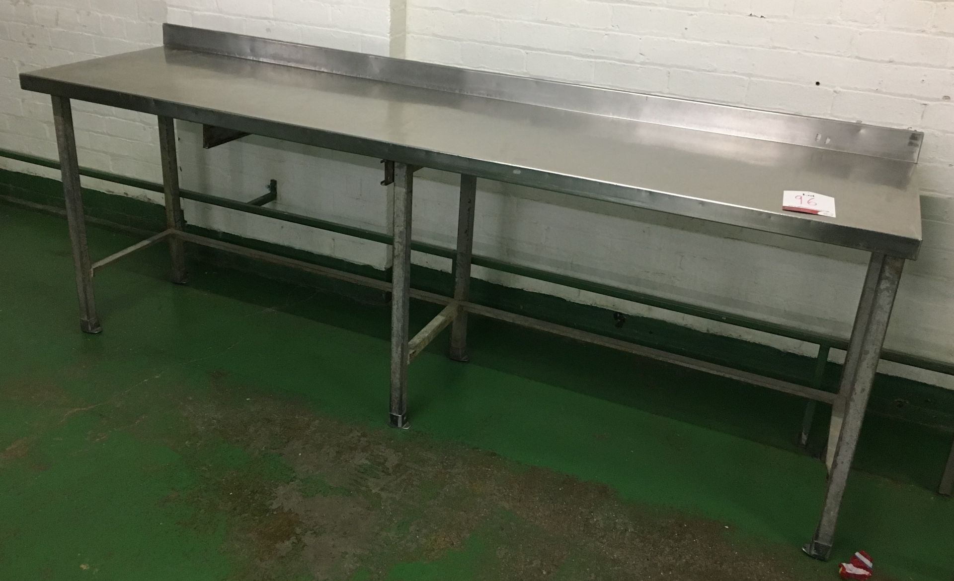 Stainless Steel Preparation Table - 245cm x 60cm x 85cm