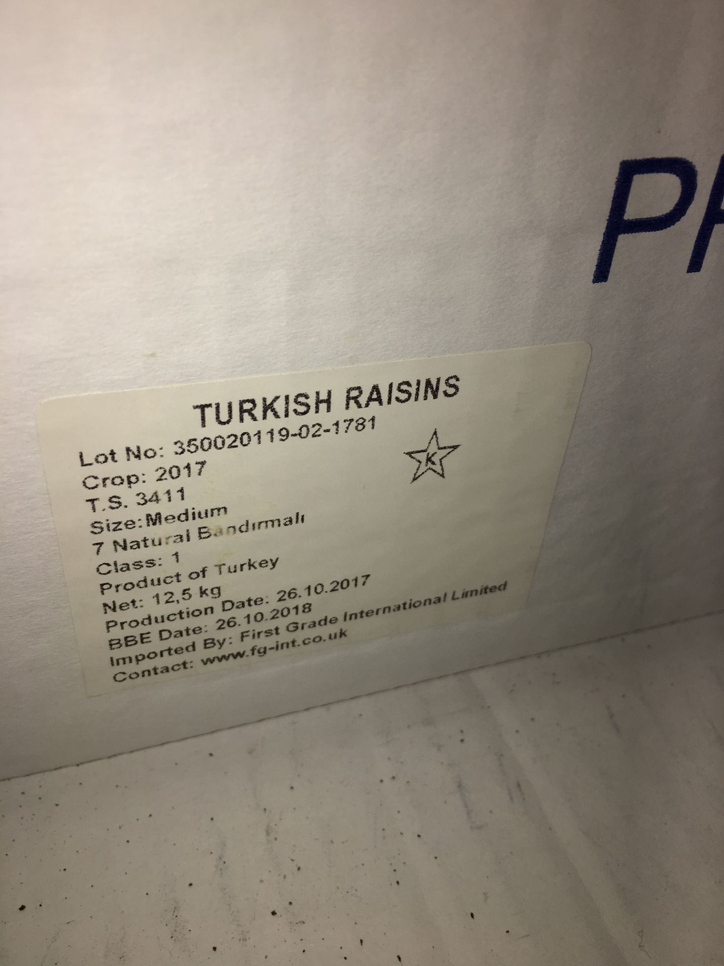 110 x Boxes of Turkish Midget Raisins - PAST BEST BEFORE DATE - Bild 6 aus 6