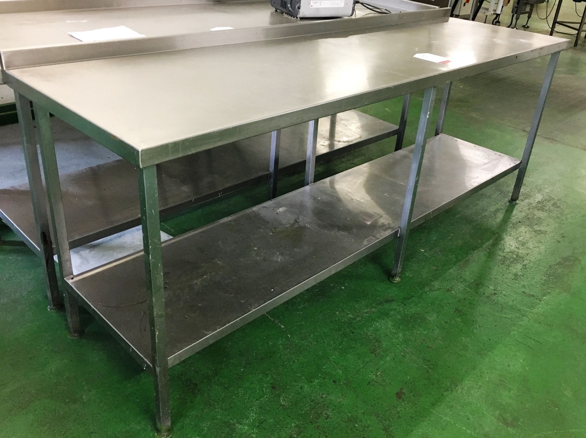 Stainless Steel Preparation Table w/ Undershelf - 235cm x 70cm x 90cm