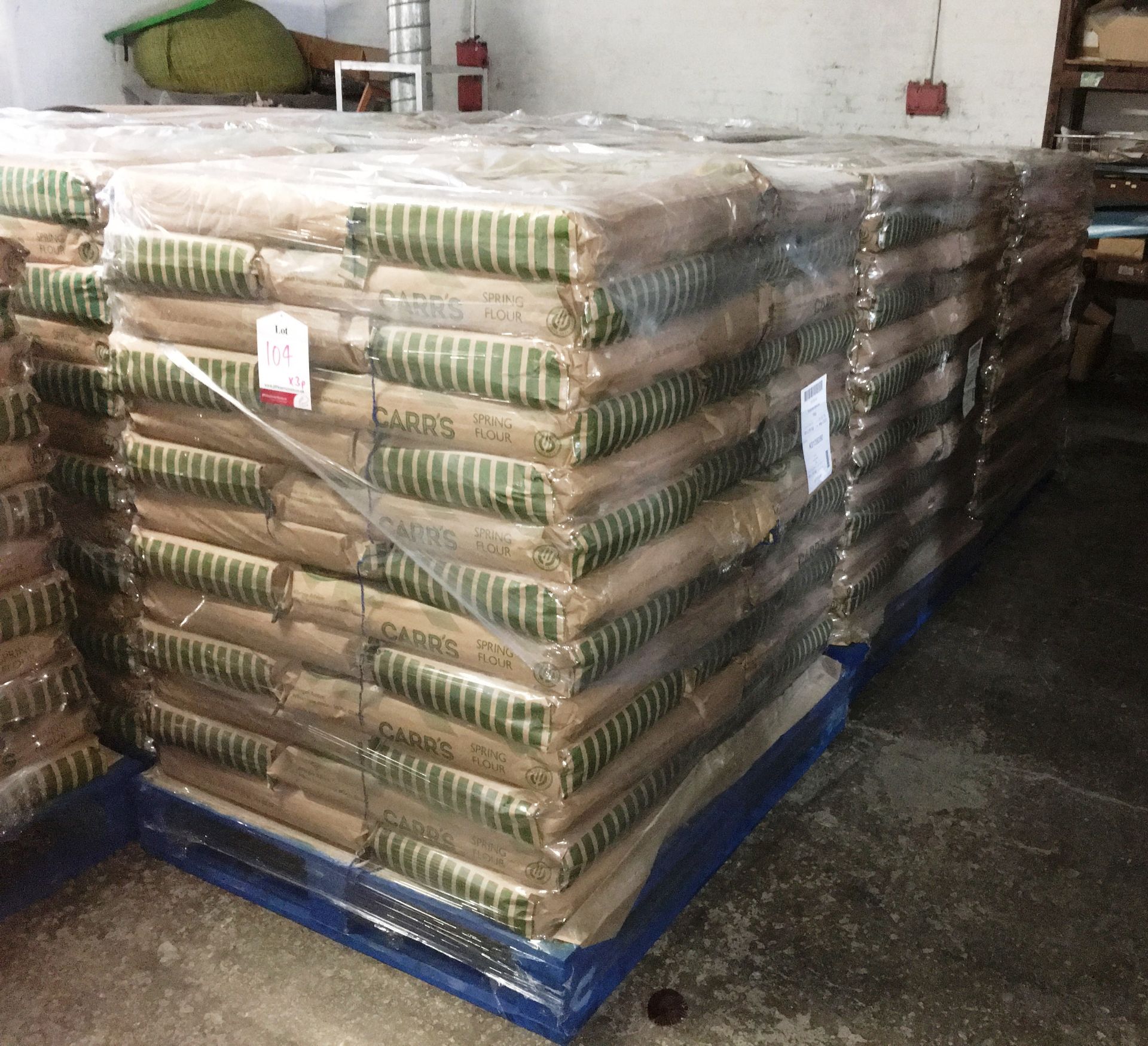 3 x Pallets of Carrs Spring Flour - Approximately 65 Bags per Pallet