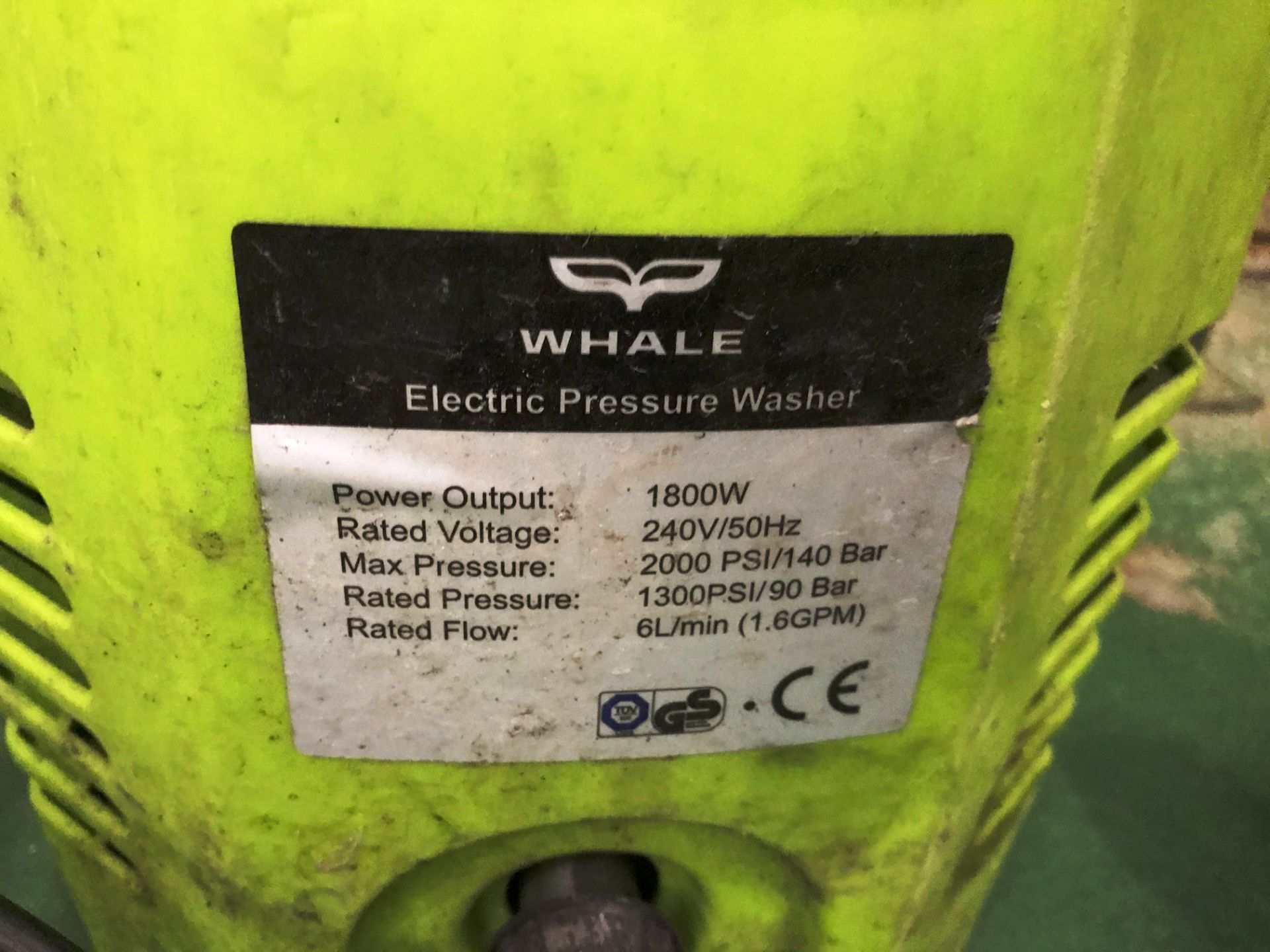 Whale Electric Pressure Washer - Image 2 of 2