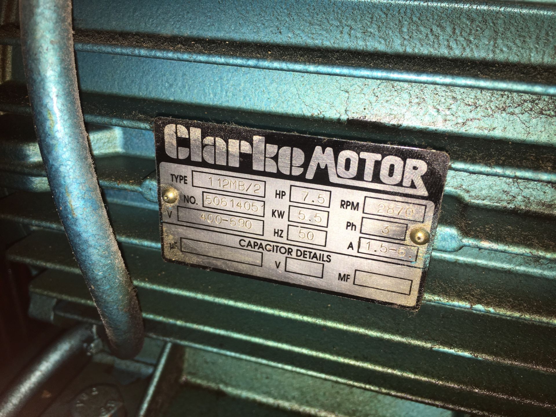 ClarkeAir Industrial Air Compressor - Image 6 of 7