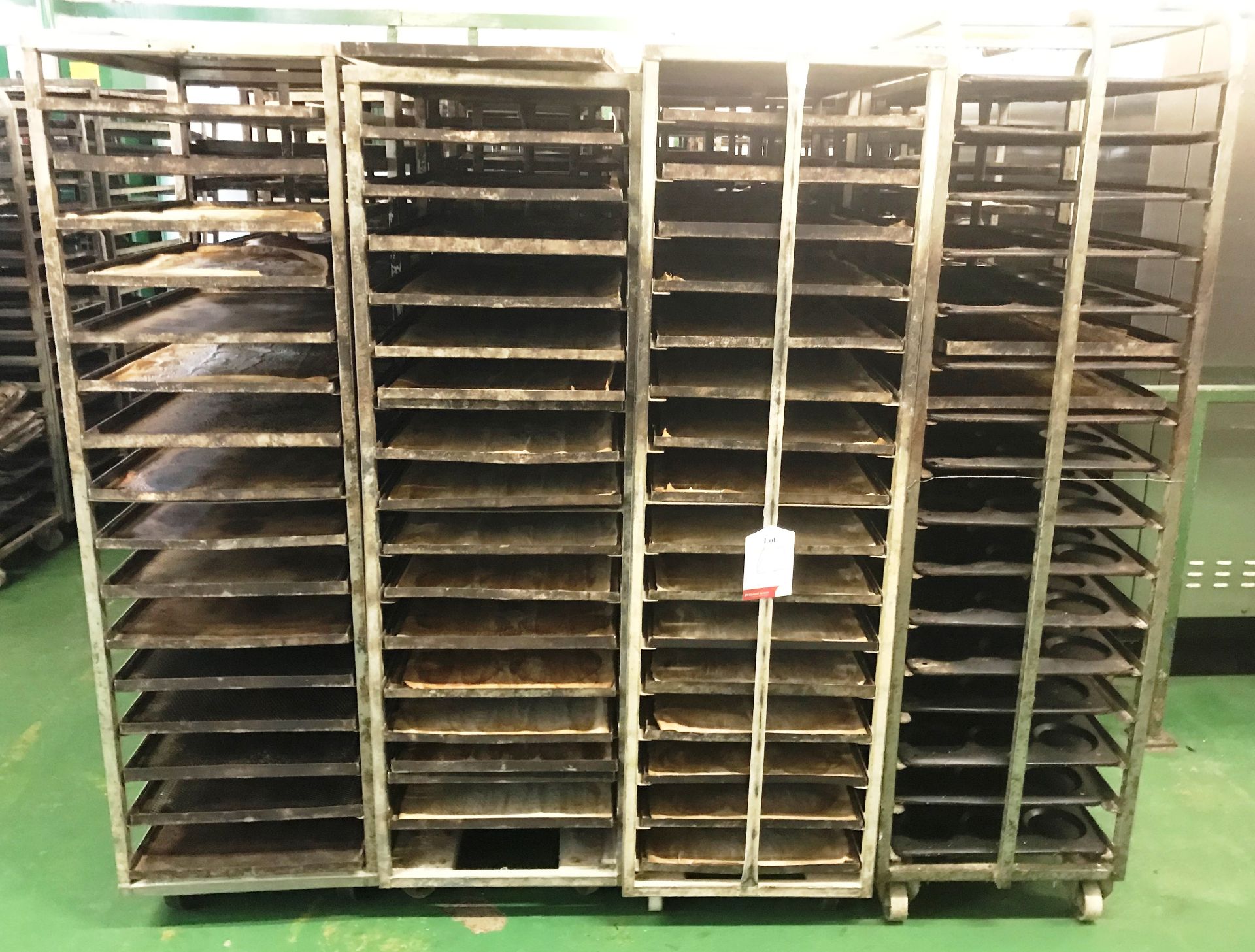 16 x Various Bakery Racks & Trays - As Pictured
