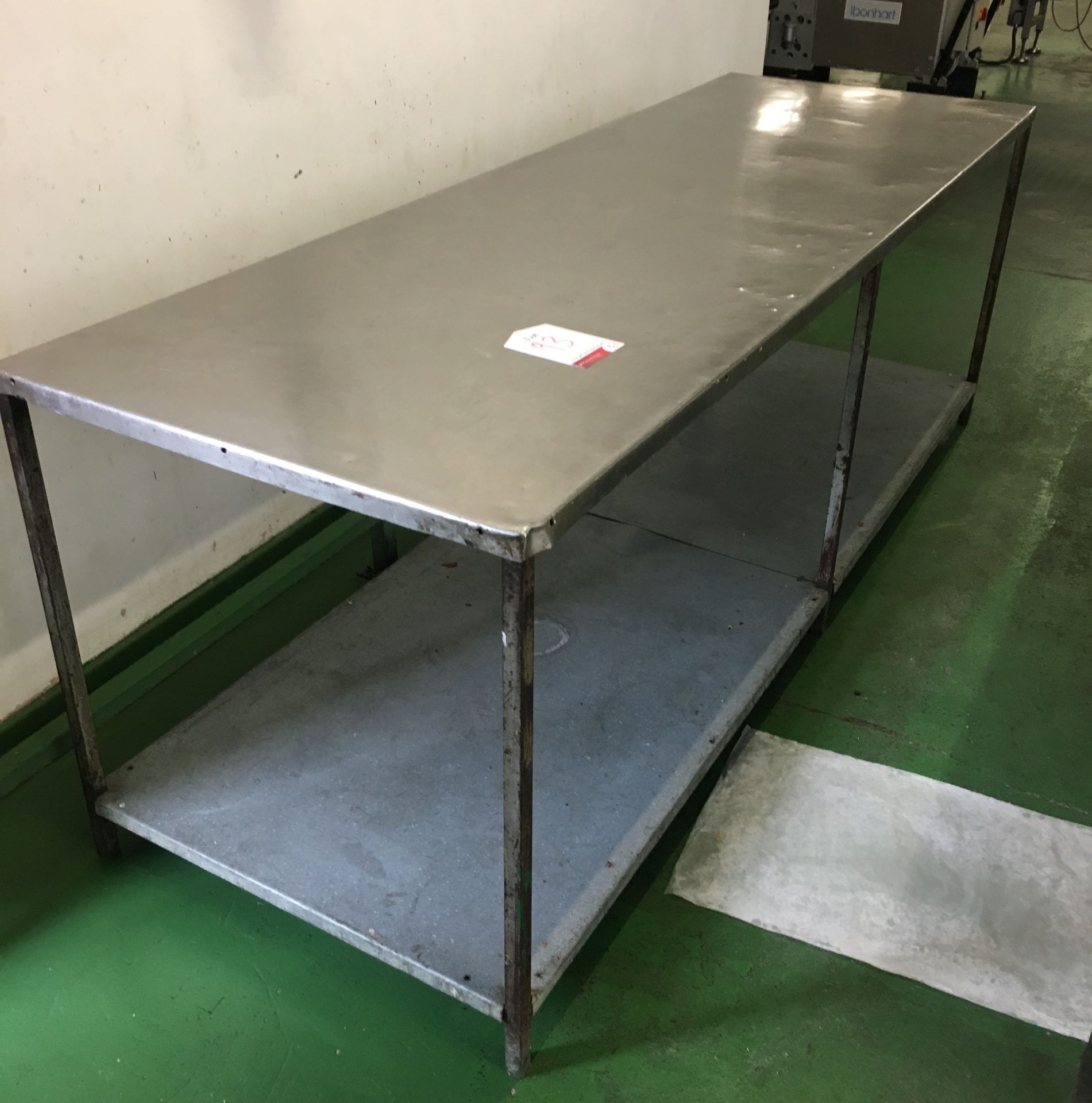 Stainless Steel Preparation Table w/ Undershelf - 240cm x 80cm x 85cm