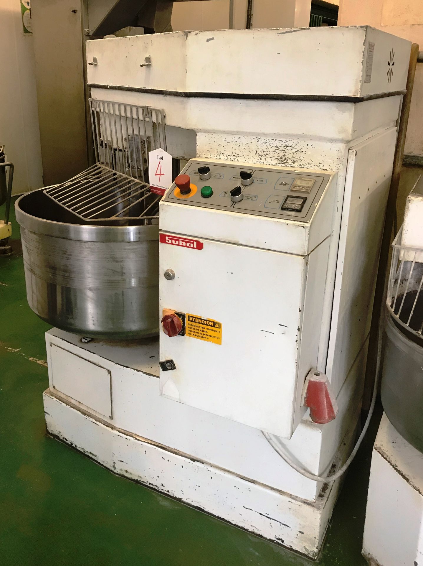 Subal AEX 80 Self-Emptying Sprial Mixer | 80kg | YOM: 2001 - Bild 2 aus 7