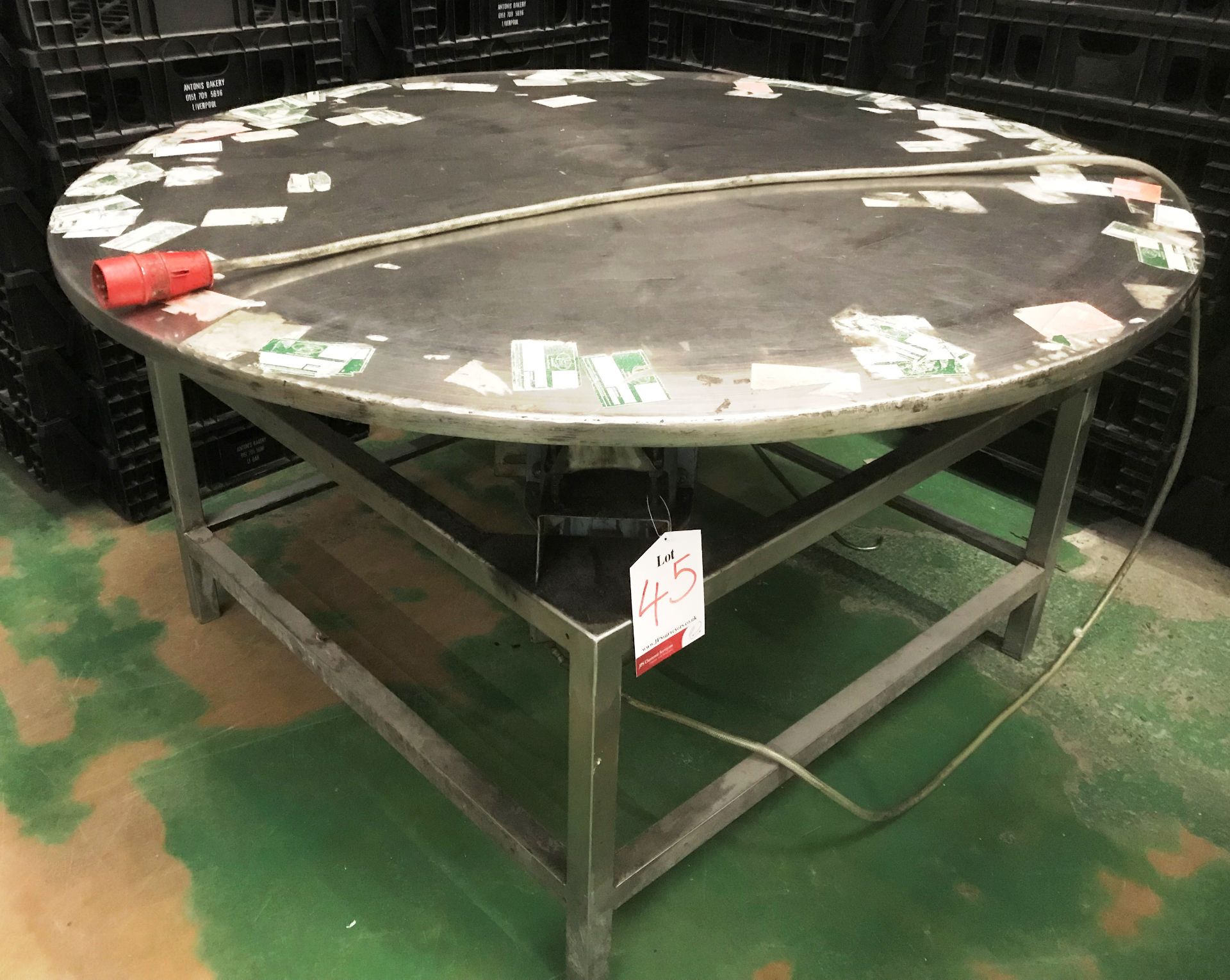 Powered Stainless Steel Lazy Susan | Dia: 1520mm | 3 Phase