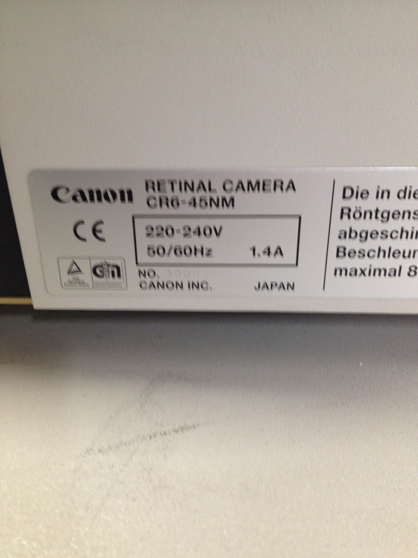 Cannon Retinal Camera - Image 4 of 4