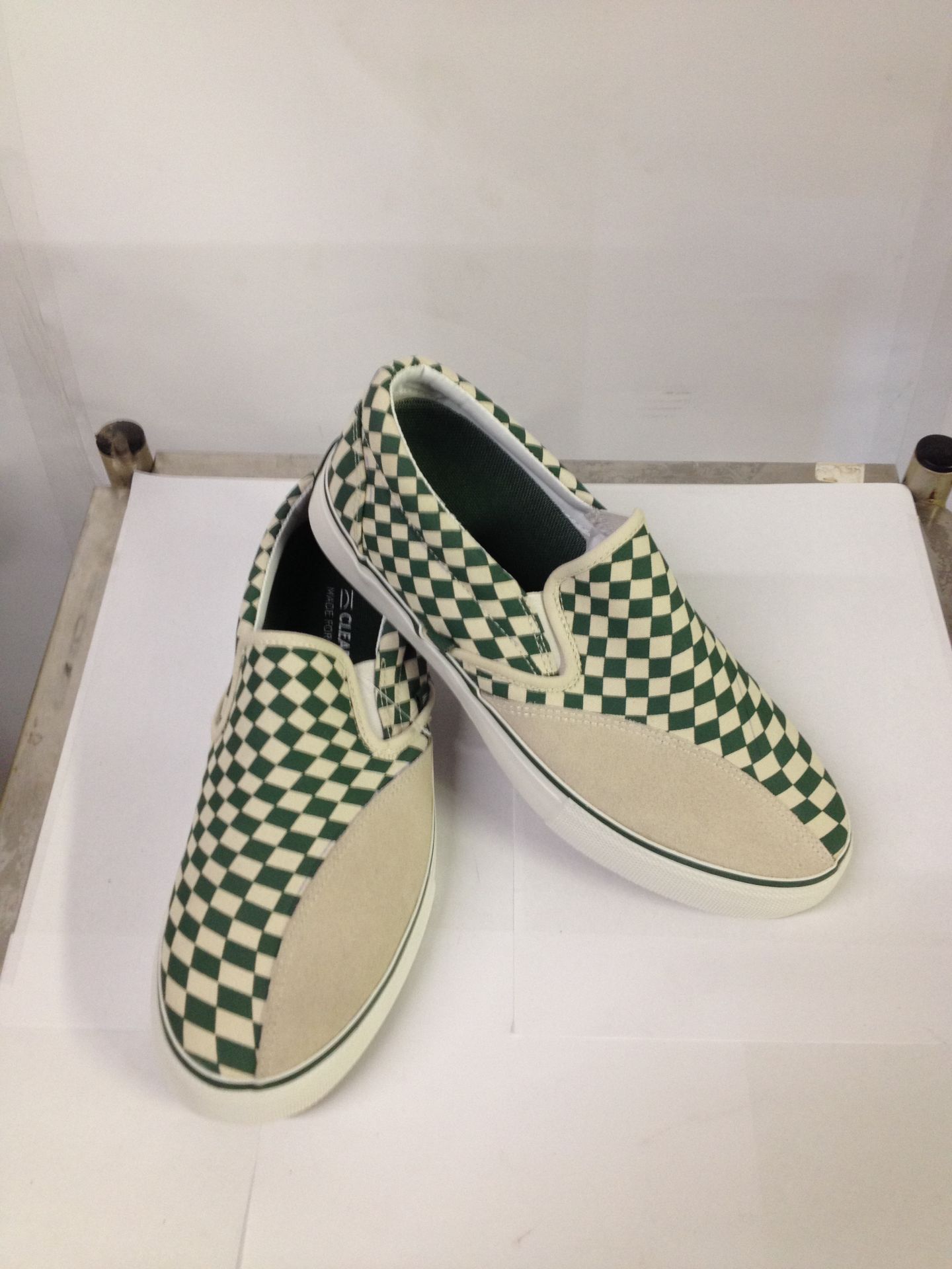 1 x Dodds Skate Shoe | Colour: Green Check Trip | UK Size: 7 | Unisex | RRP £ 55