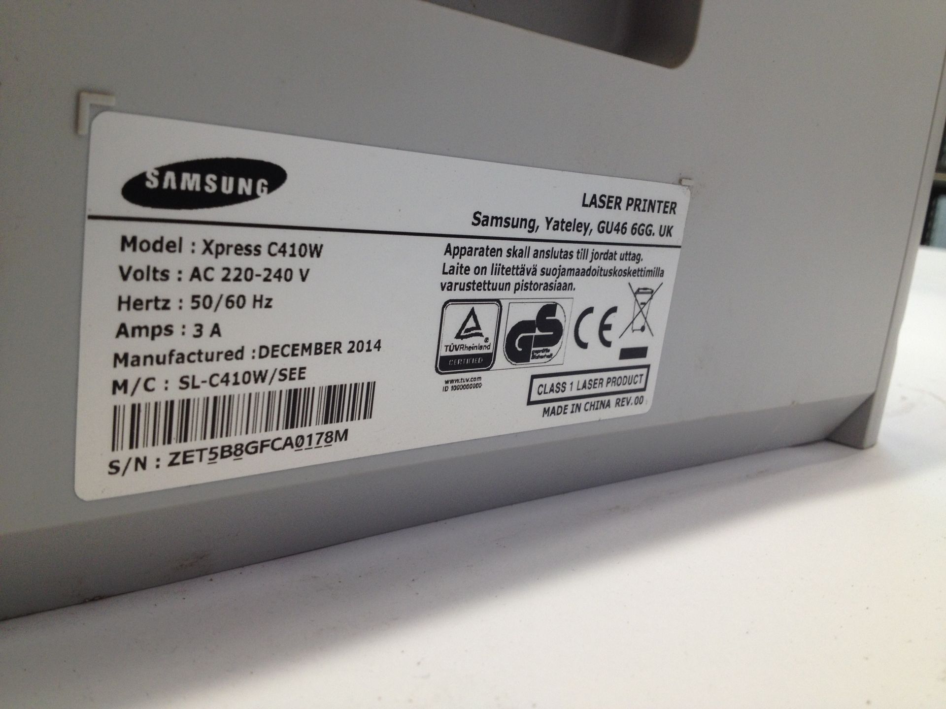 Samsung Xpress CA1OW Laser Printer w/ Spare Catrtridges - Image 2 of 2