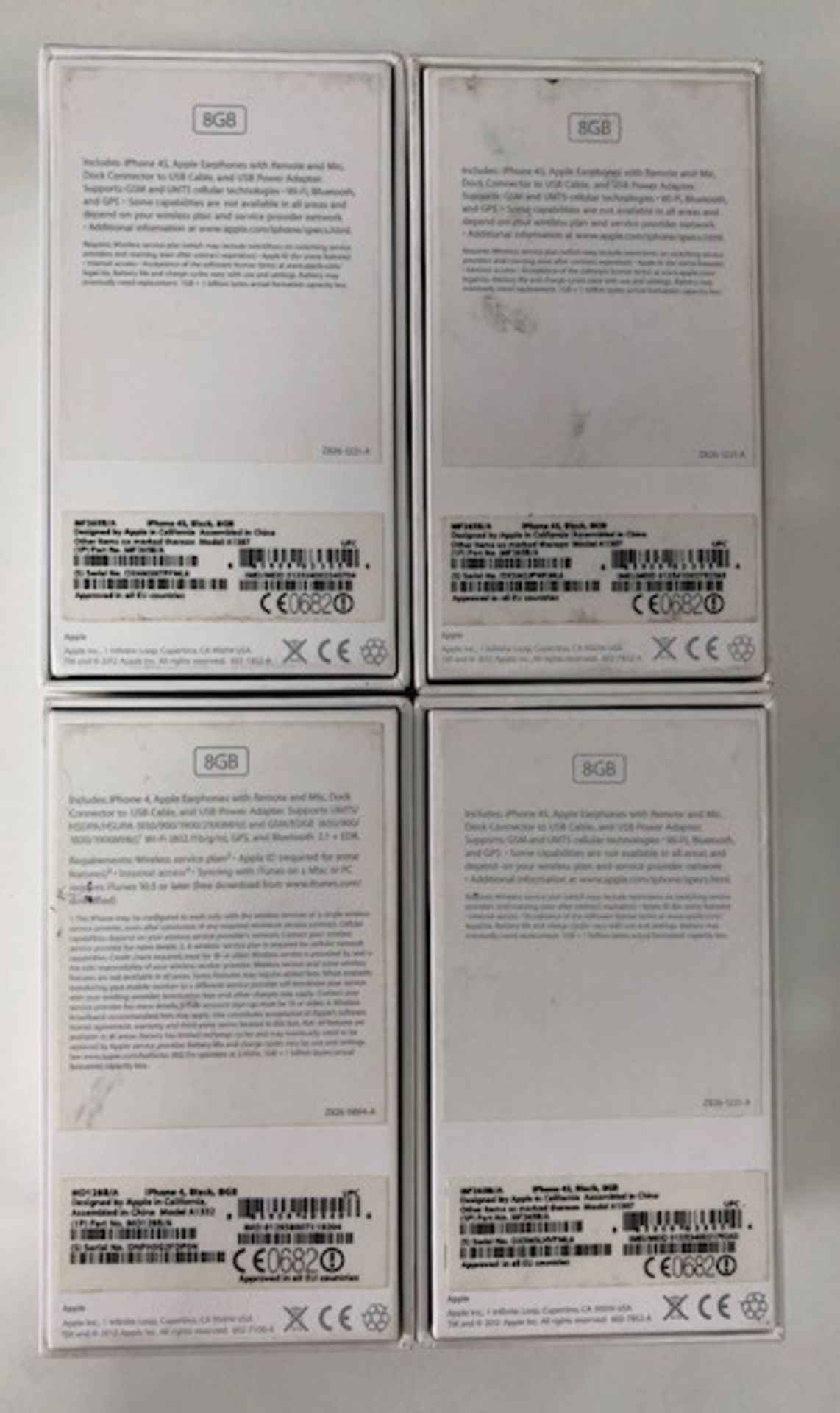 4 x Apple 8GB iPhone 4/4s Mobile Phones | IN BOXES | NO CHARGERS - Image 4 of 4