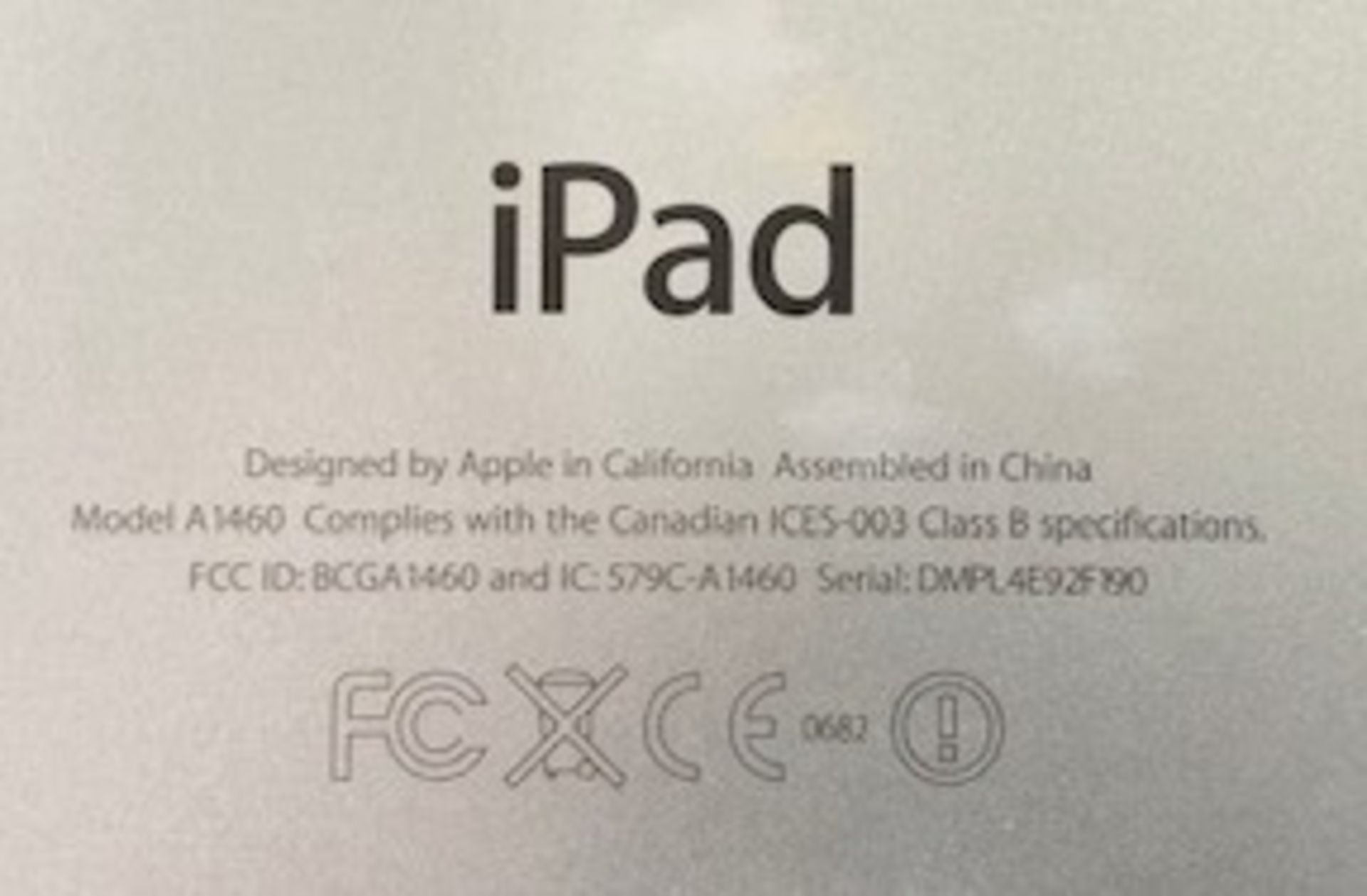 Apple iPad | YOM: 2012 | 4th Gen | IN BOX | NO CHARGER | MINOR DAMAGE - Image 6 of 6