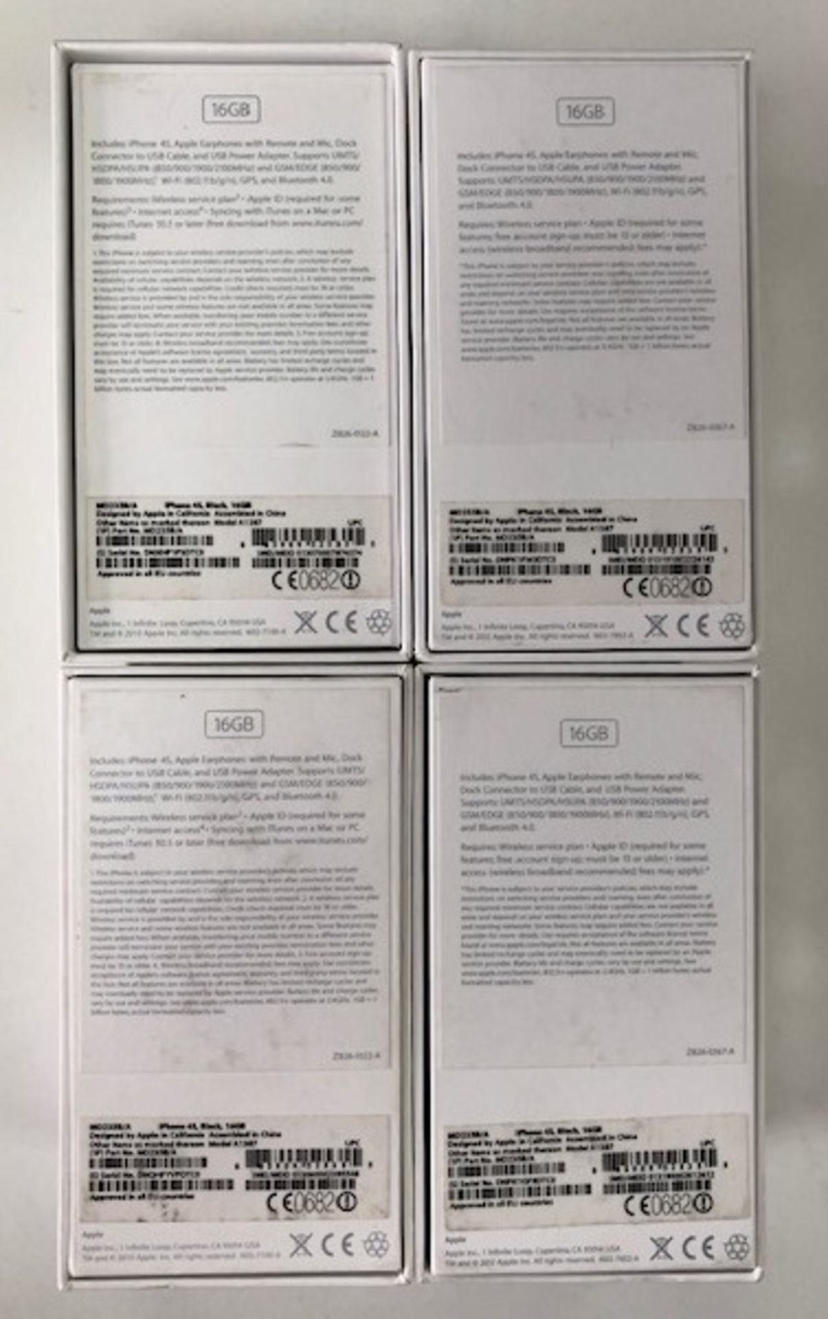 4 x Apple 16GB iPhone 4s Mobile Phones | IN BOXES | NO CHARGERS - Image 3 of 4