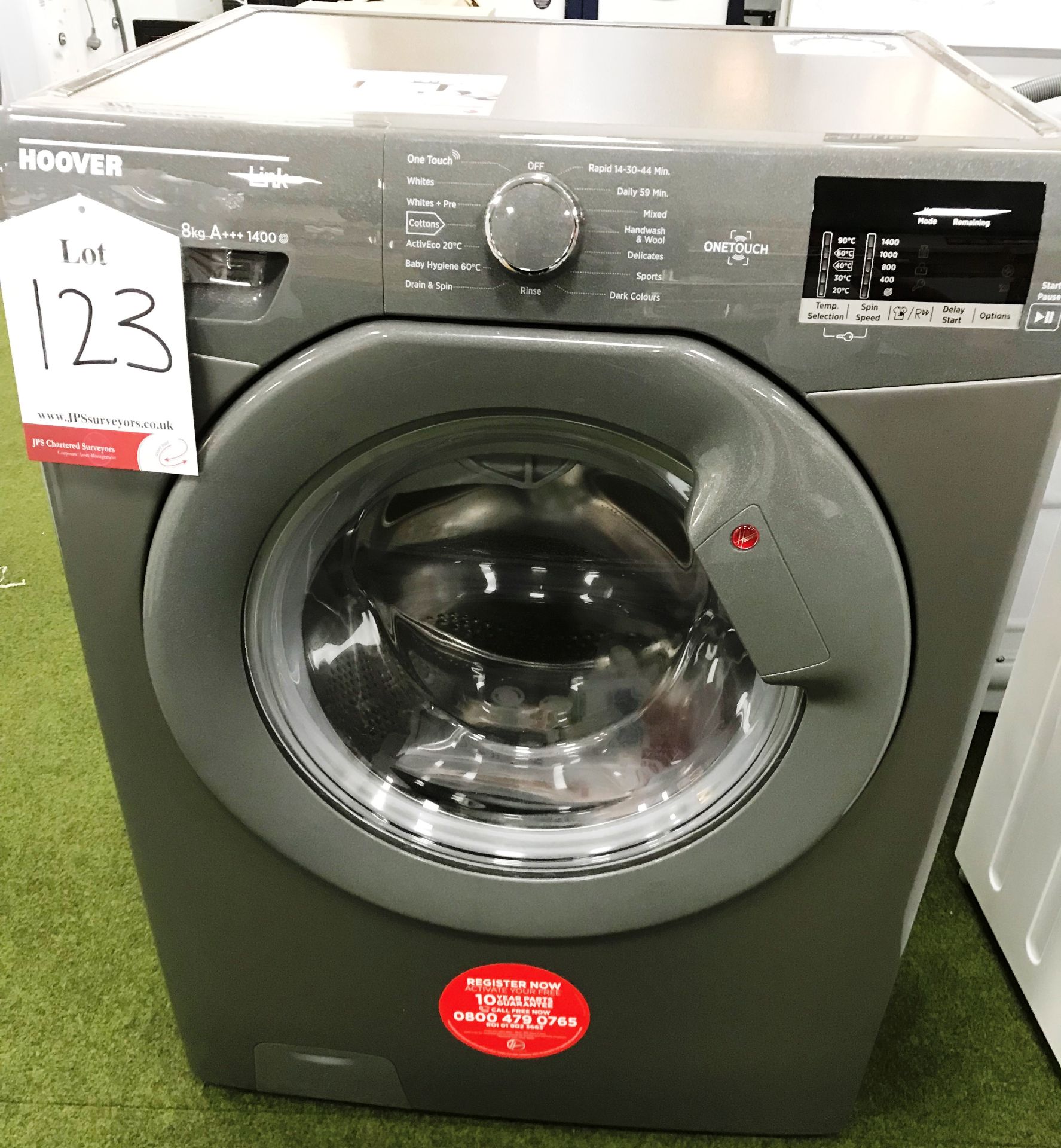 Ex Display Hoover Link DHL 1482D3R NFC Washing Machine - Graphite - RRP£289 - Image 3 of 6