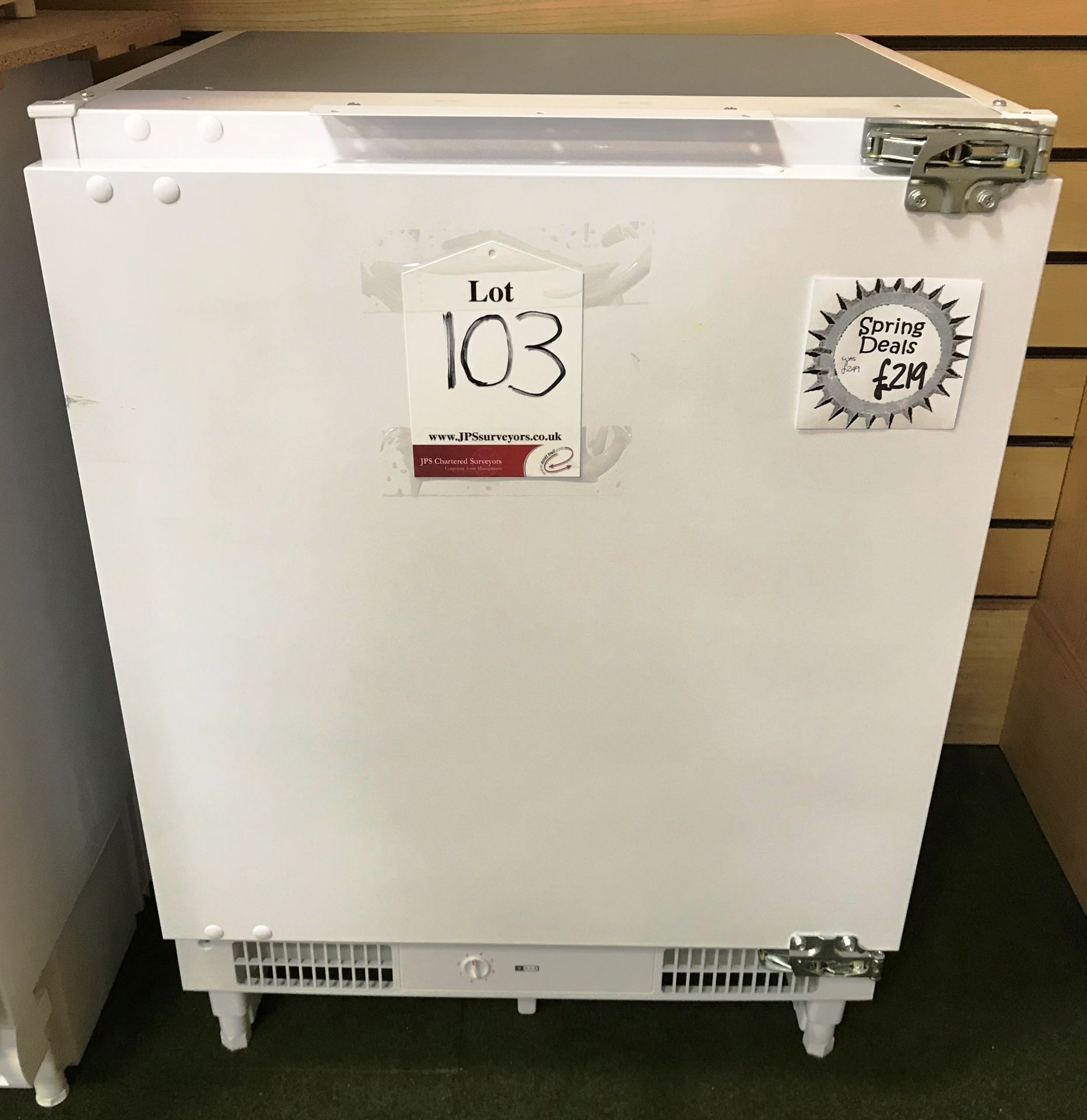 Ex Display Fridgemaster Built-in Undercounter Freezer - White - RRP£219