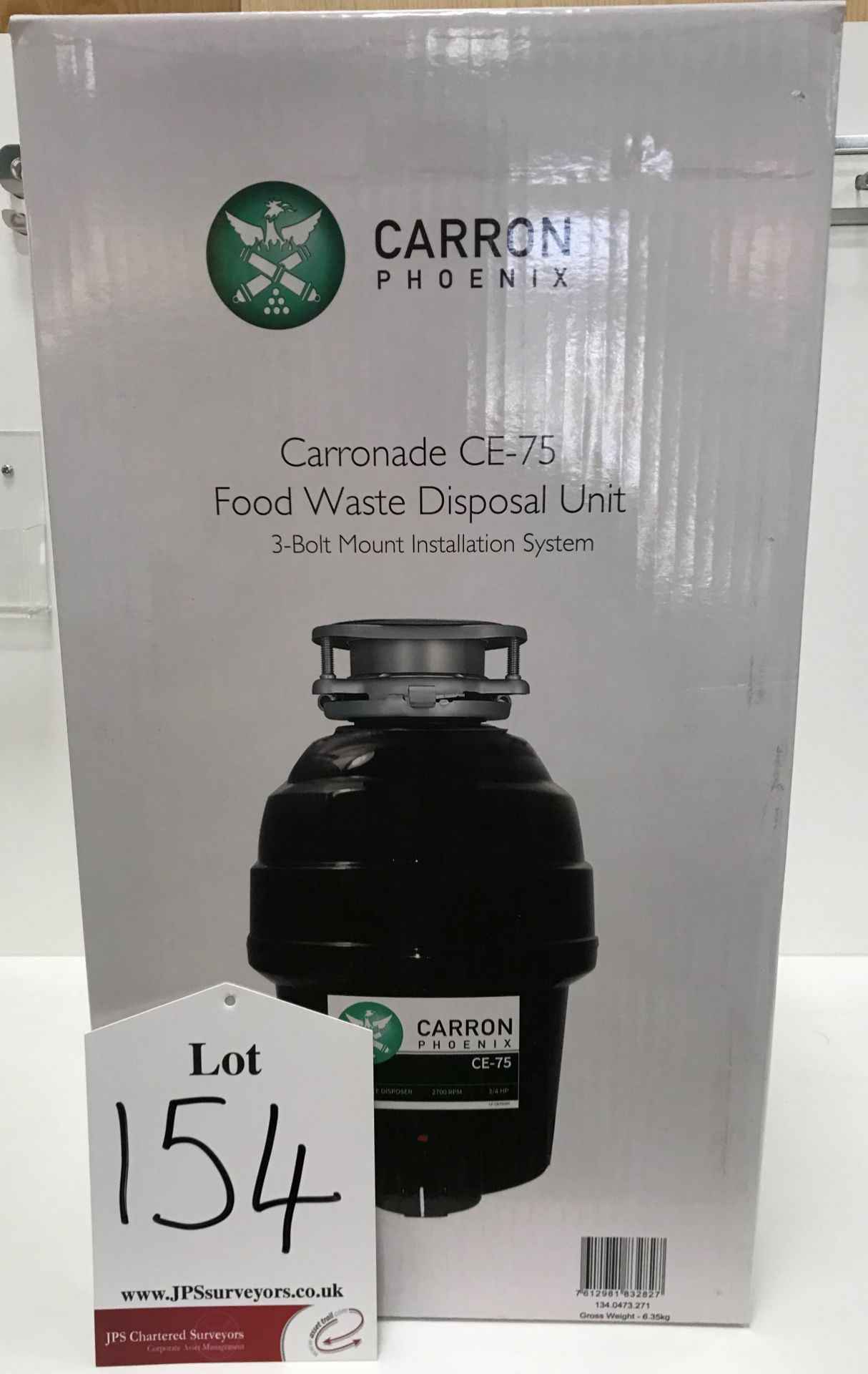 Carron Phoenix Carronade CE-75 Food Waste Disposal Unit - Black - RRP£222