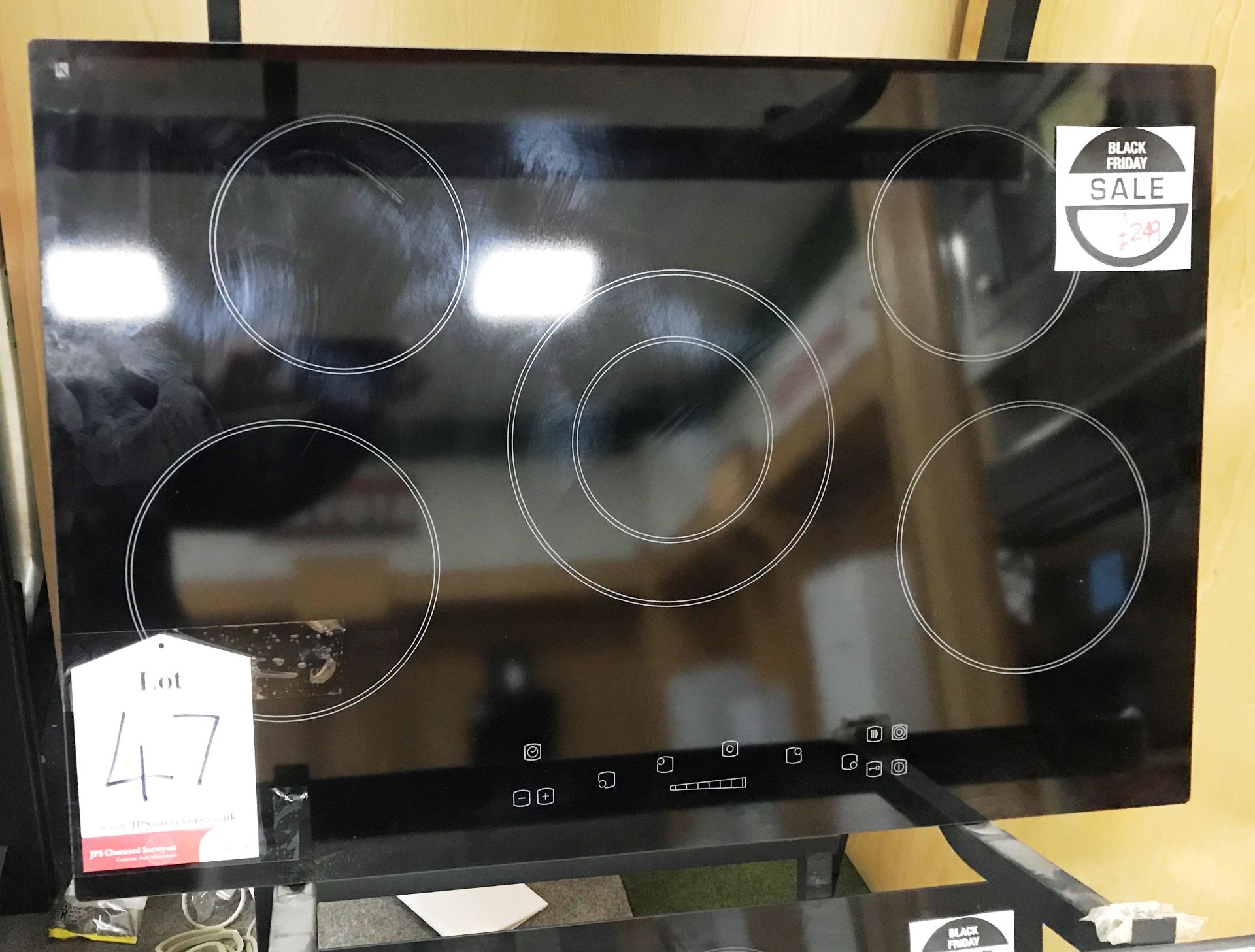 Ex Display Belling CH77 TC 77cm Wide 5 Zone Touch Control Ceramic Hob - Black - RRP£249