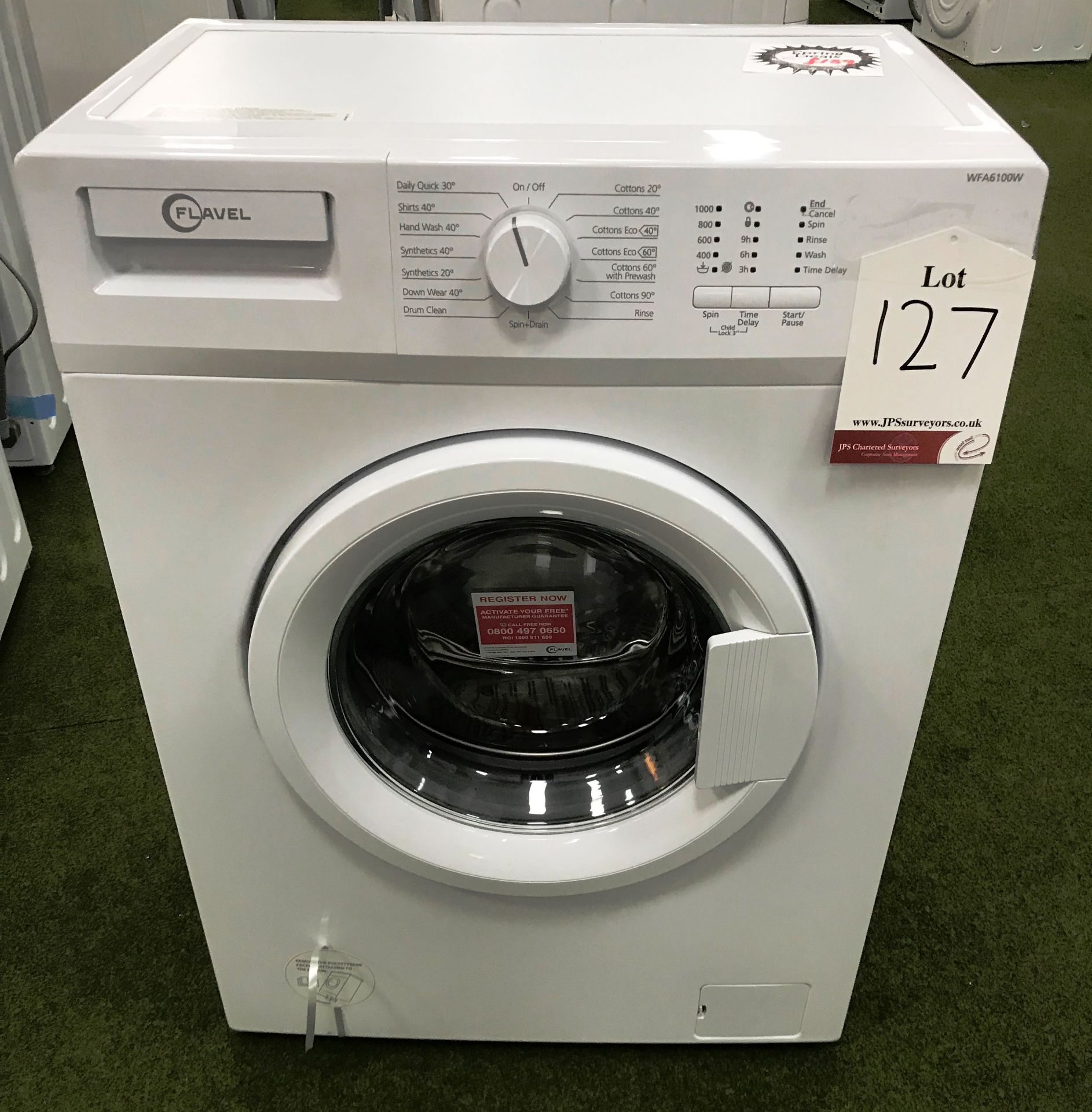 Ex Display Flavel WFA6100W Washing Machine - White - RRP£189