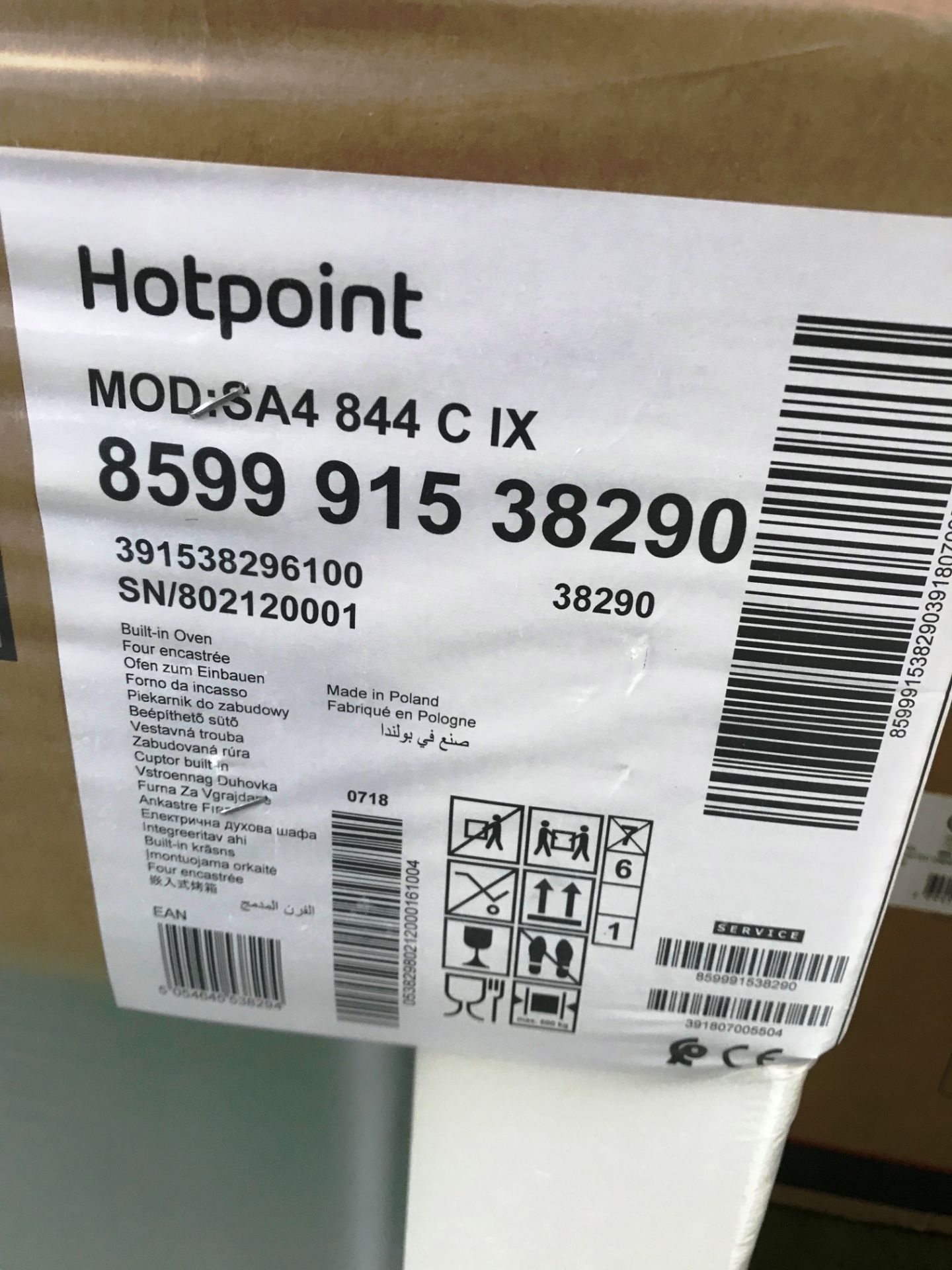 New Hotpoint Class 4 SA4 844 C IX Built-In oven - Inox - Image 2 of 3