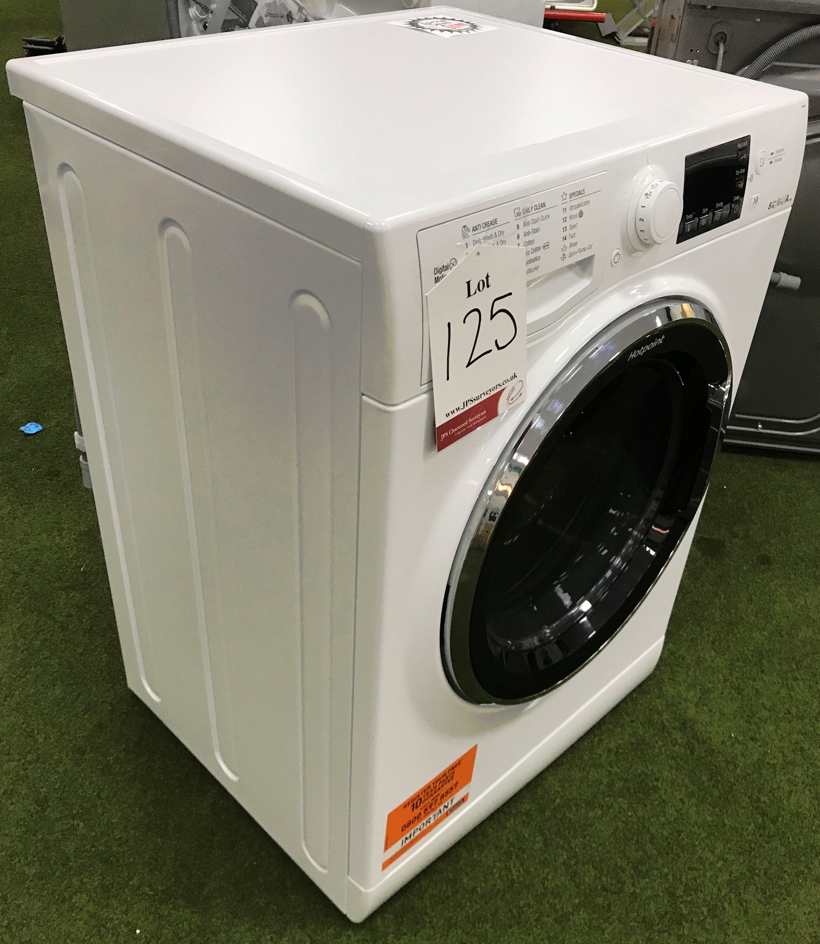 Ex Display Hotpoint RG864S UK Washer Dryer - White - RRP£399 - Image 9 of 9