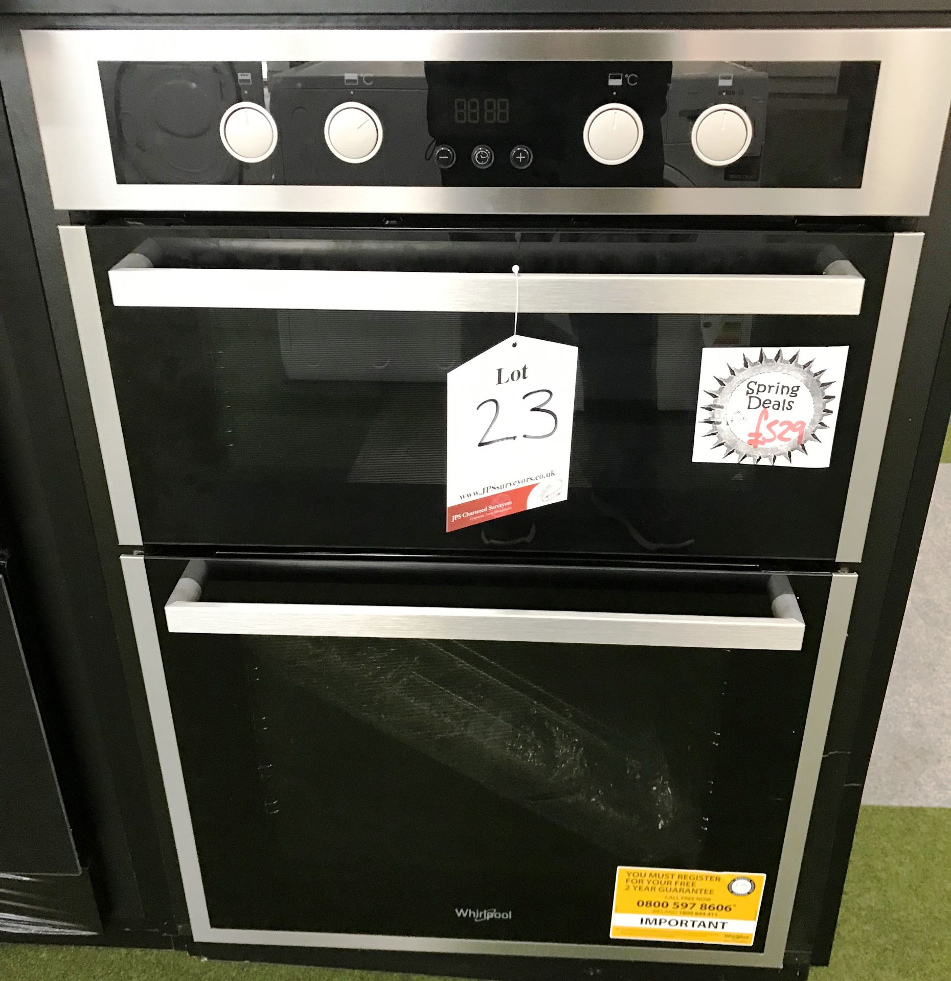 Ex Display Whirlpool AKL309IX Built In Double Oven - Stainless Steel - RRP£529 - Image 2 of 3