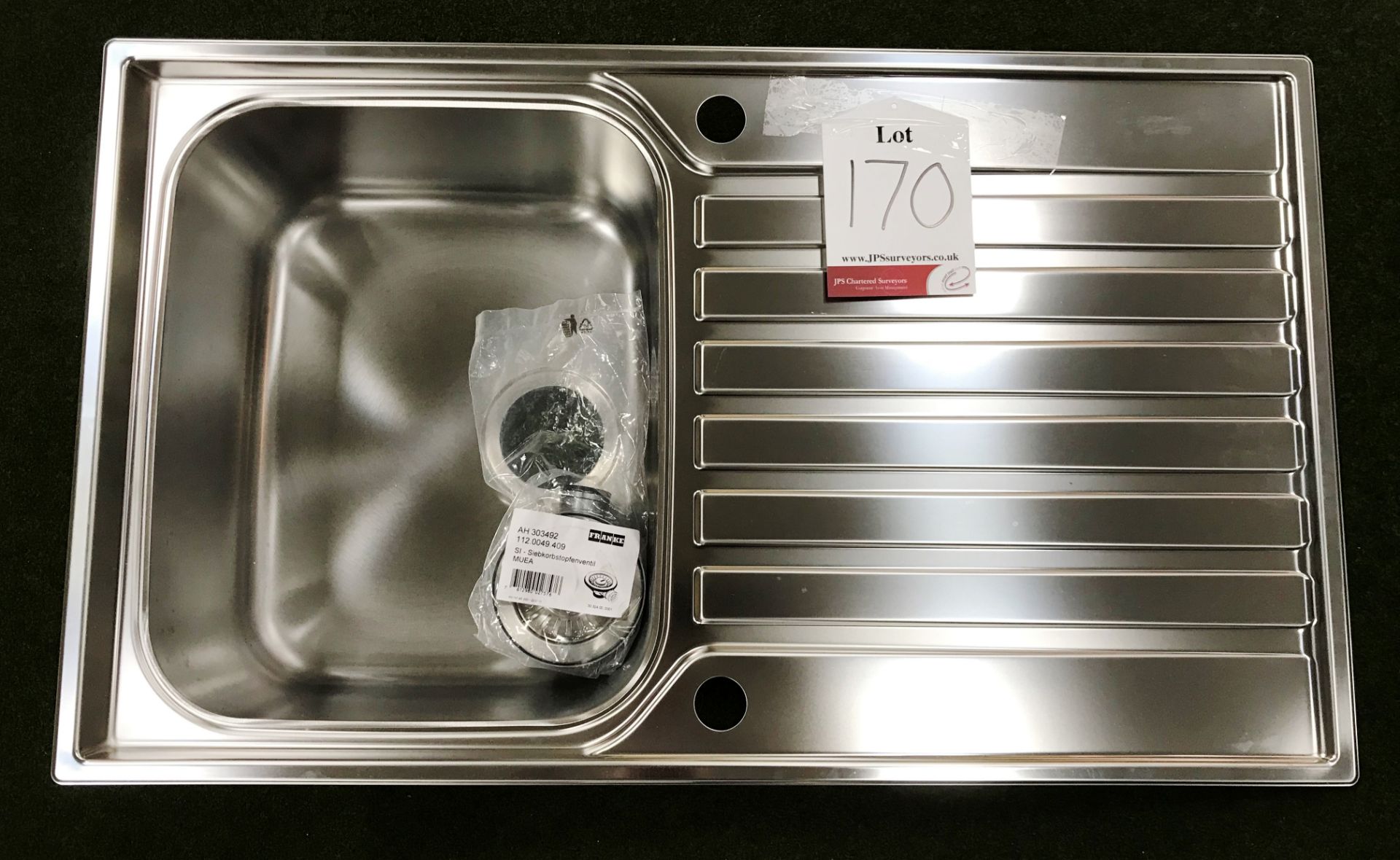 Ex Display Franke Ascona ASK 611-860 1.0 Bowl Inset Sink - Stainless Steel - RRP£125