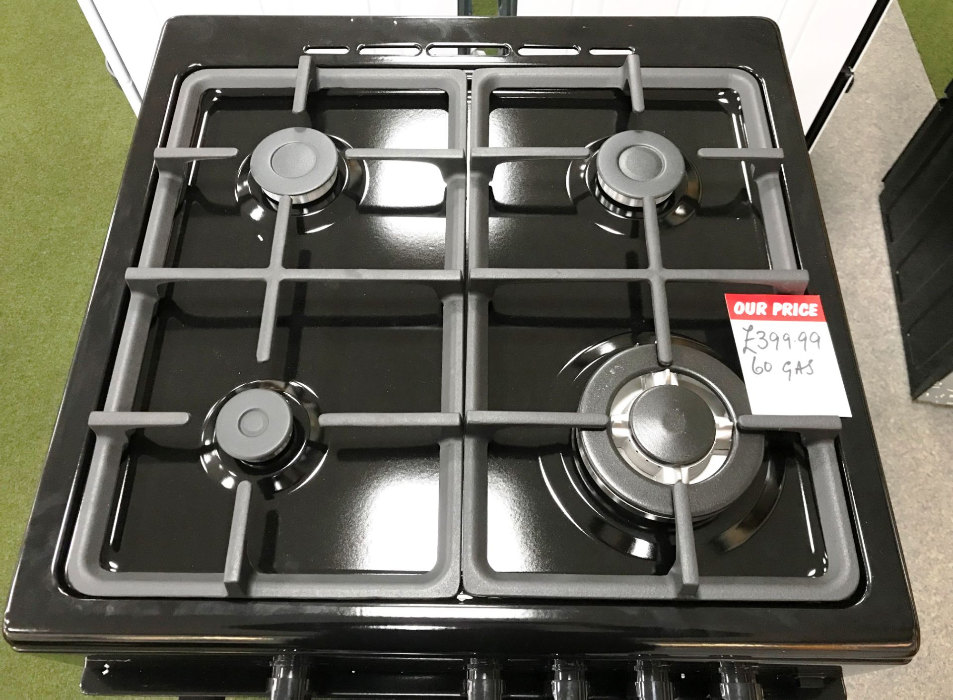 Ex Display Teknix TKGF60BL 60Cm Single Cavity Gas Cooker - Black - RRP£289.99 - Image 2 of 7