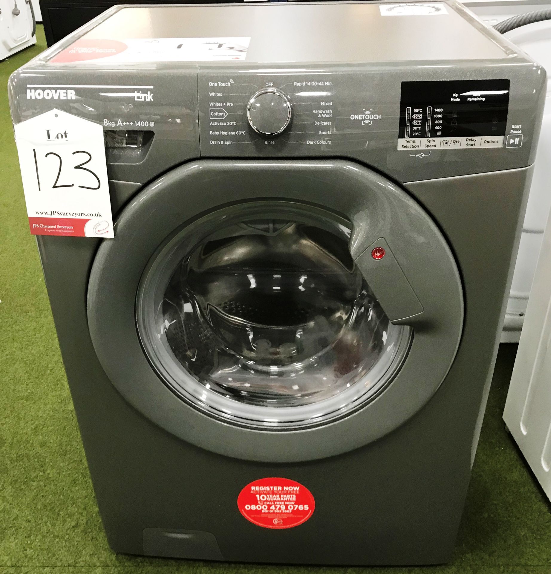 Ex Display Hoover Link DHL 1482D3R NFC Washing Machine - Graphite - RRP£289