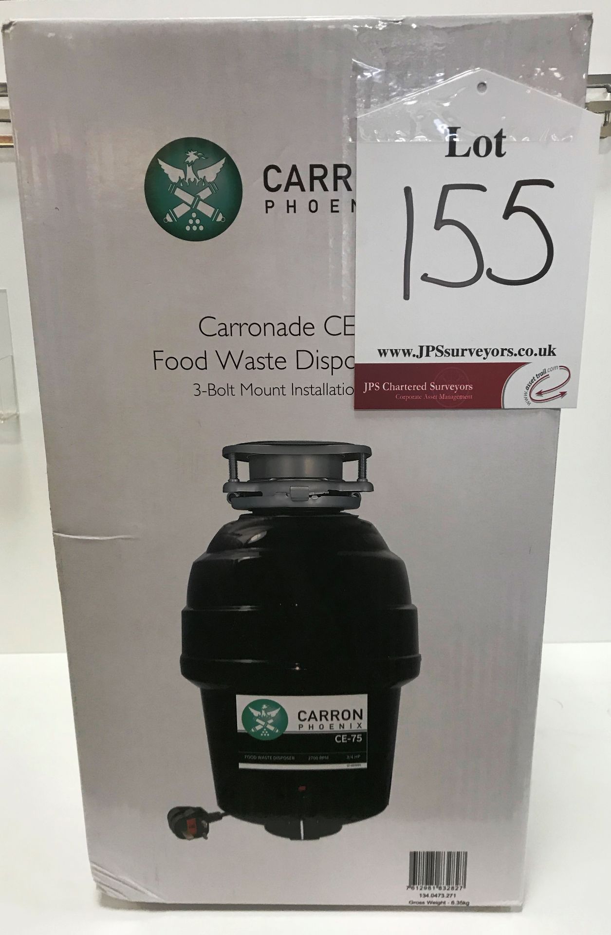 Carron Phoenix Carronade CE-75 Food Waste Disposal Unit - Black - RRP£222