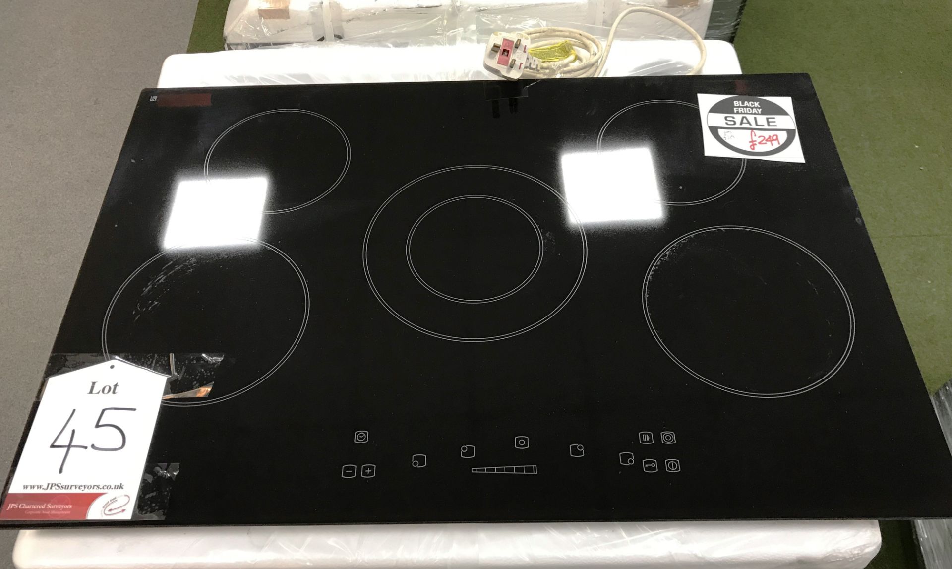 Ex Display Belling CH77 TC 77cm Wide 5 Zone Touch Control Ceramic Hob - Black - RRP£249