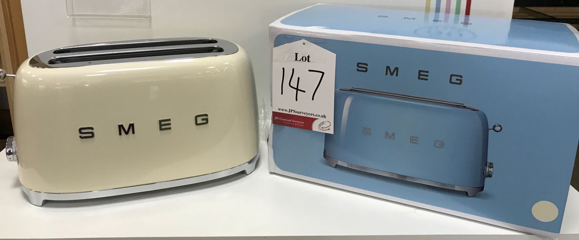 Ex Display Smeg TSF02 4 Slice/2 Slot Toaster - Cream - RRP£119