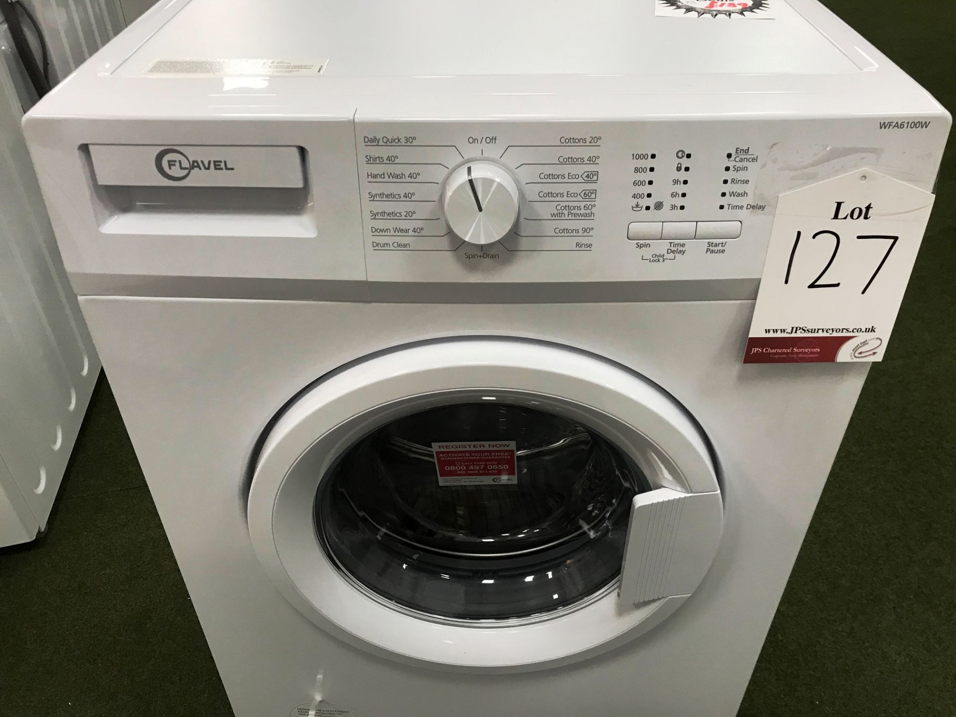 Ex Display Flavel WFA6100W Washing Machine - White - RRP£189 - Image 4 of 9