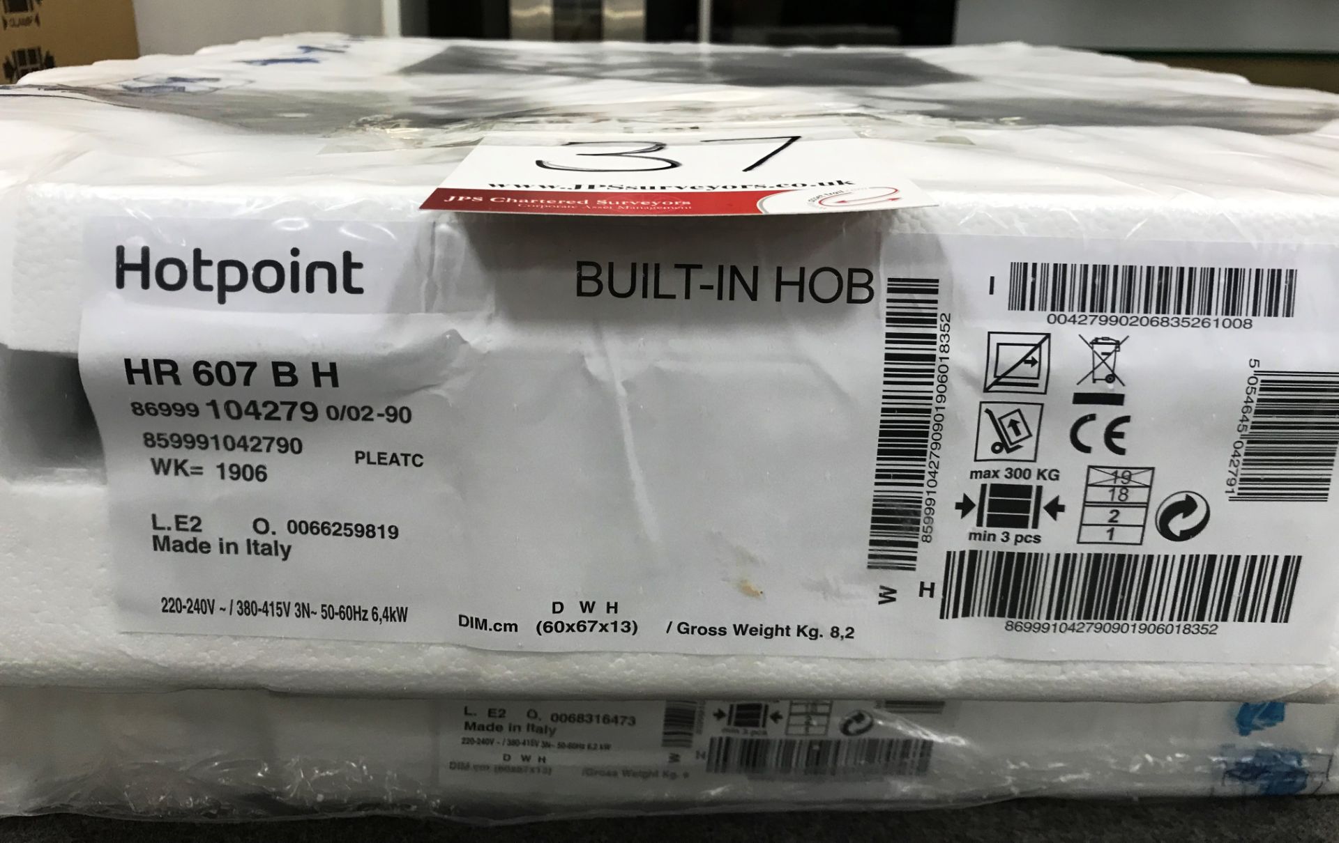 New Hotpoint HR607BH 58cm Ceramic Hob - Black - RRP£189 - Image 2 of 2