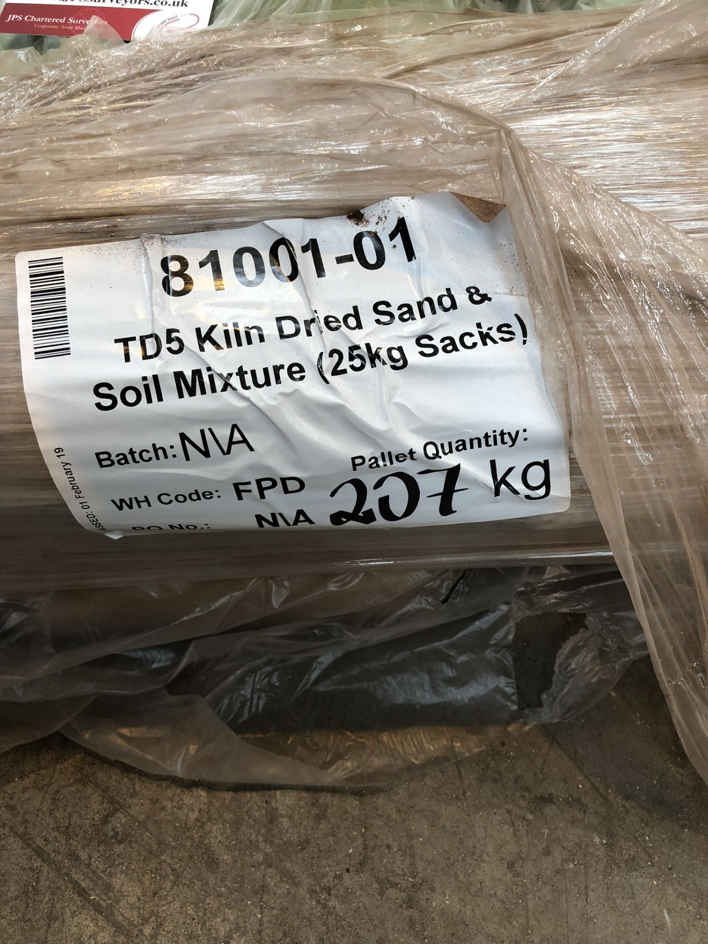 Pallet of TD5 Kiln Dried Sand & Soil Mixture (25kg Sacks) - Pallet QTY 207kg - Image 2 of 3