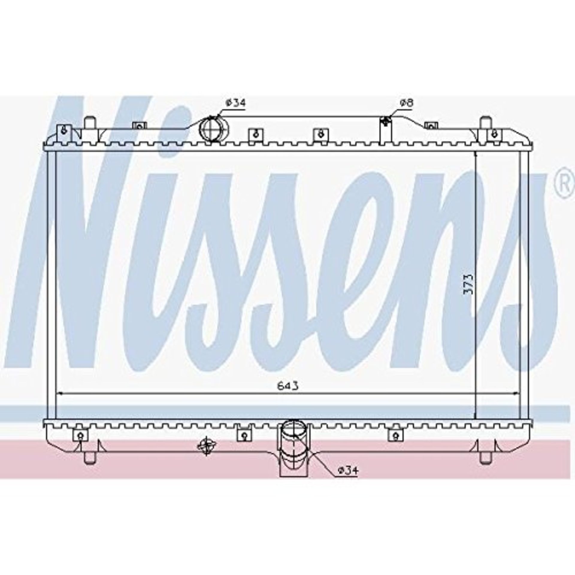 Nissens 64198 Radiator, engine cooling