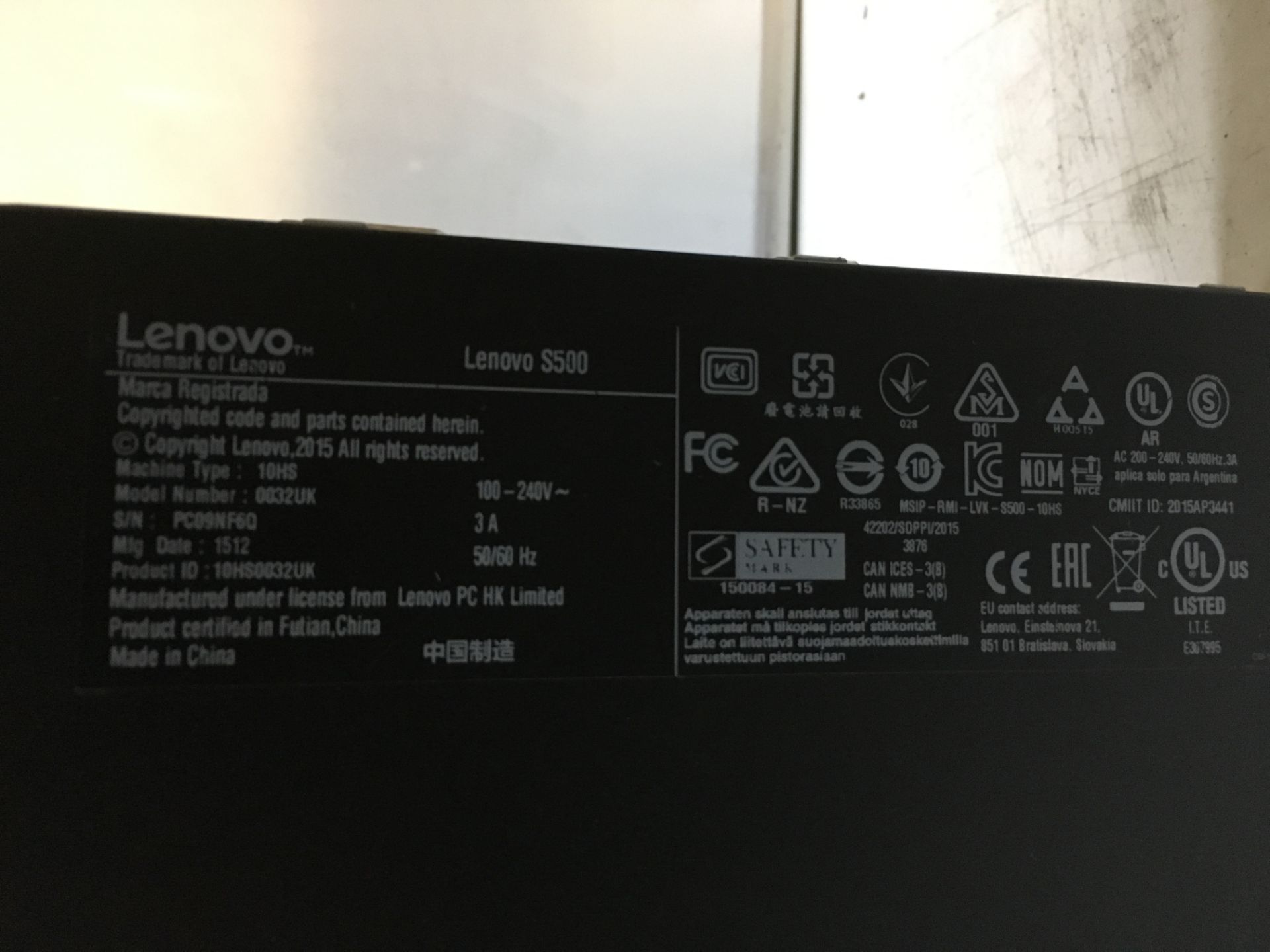 Lenovo S500 Intel Core i3-4170 3.70GHz 4GB Computer - Image 3 of 3