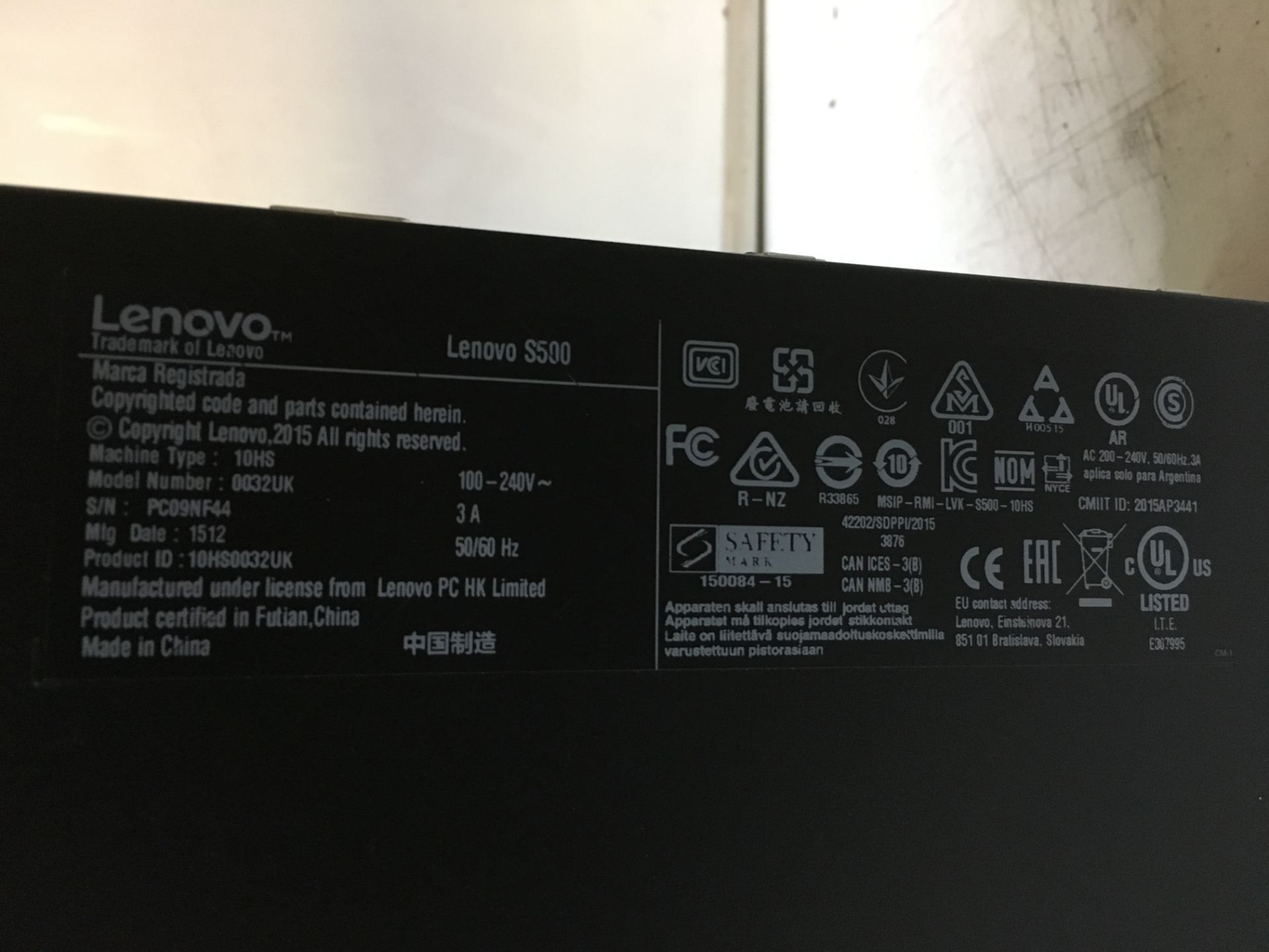 Lenovo S500 Intel Core i3-4170 3.70GHz 4GB - Image 4 of 4