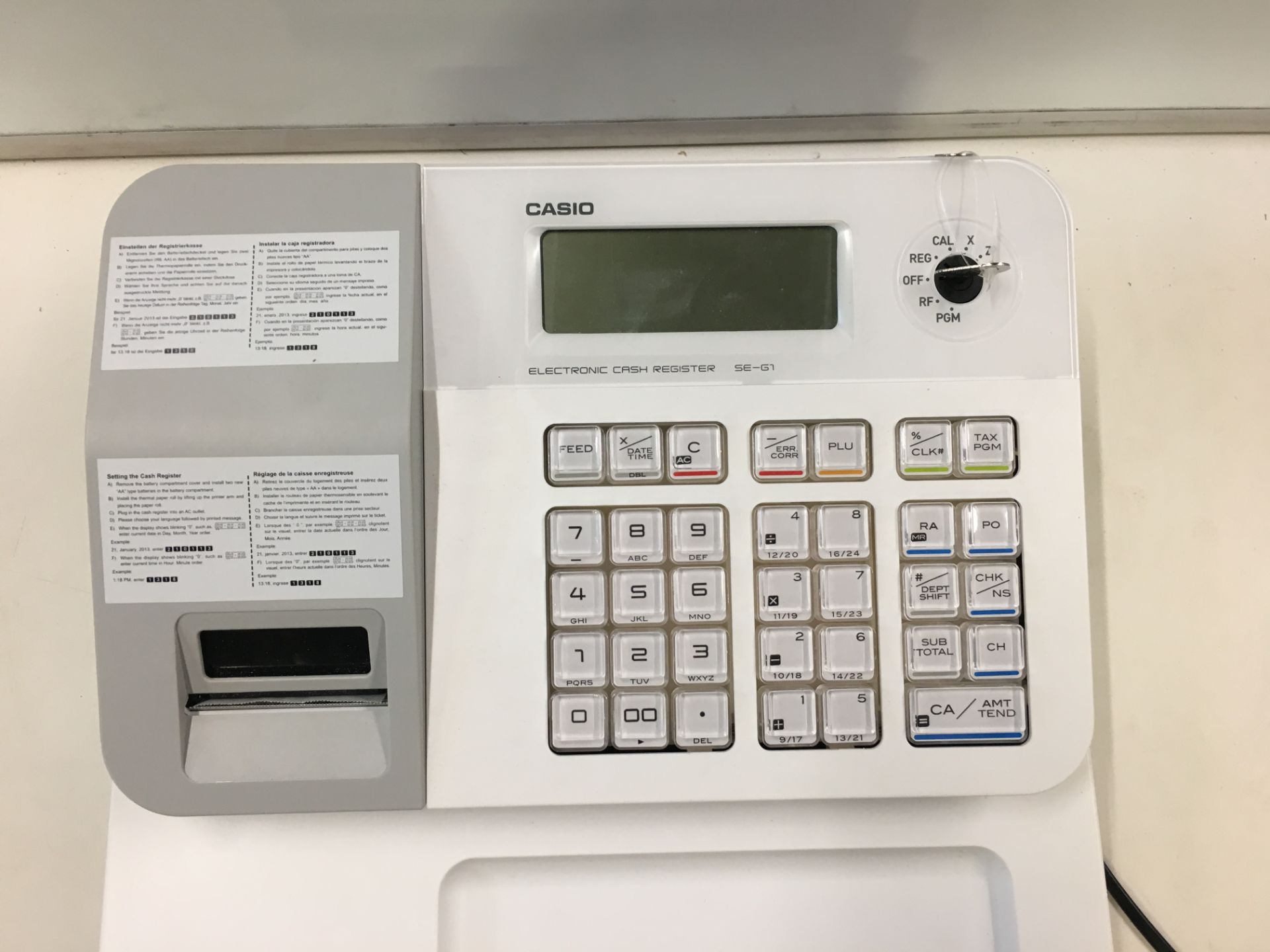 1 x Casio Till and UV Bank note Checker (See Photos) - Image 2 of 3