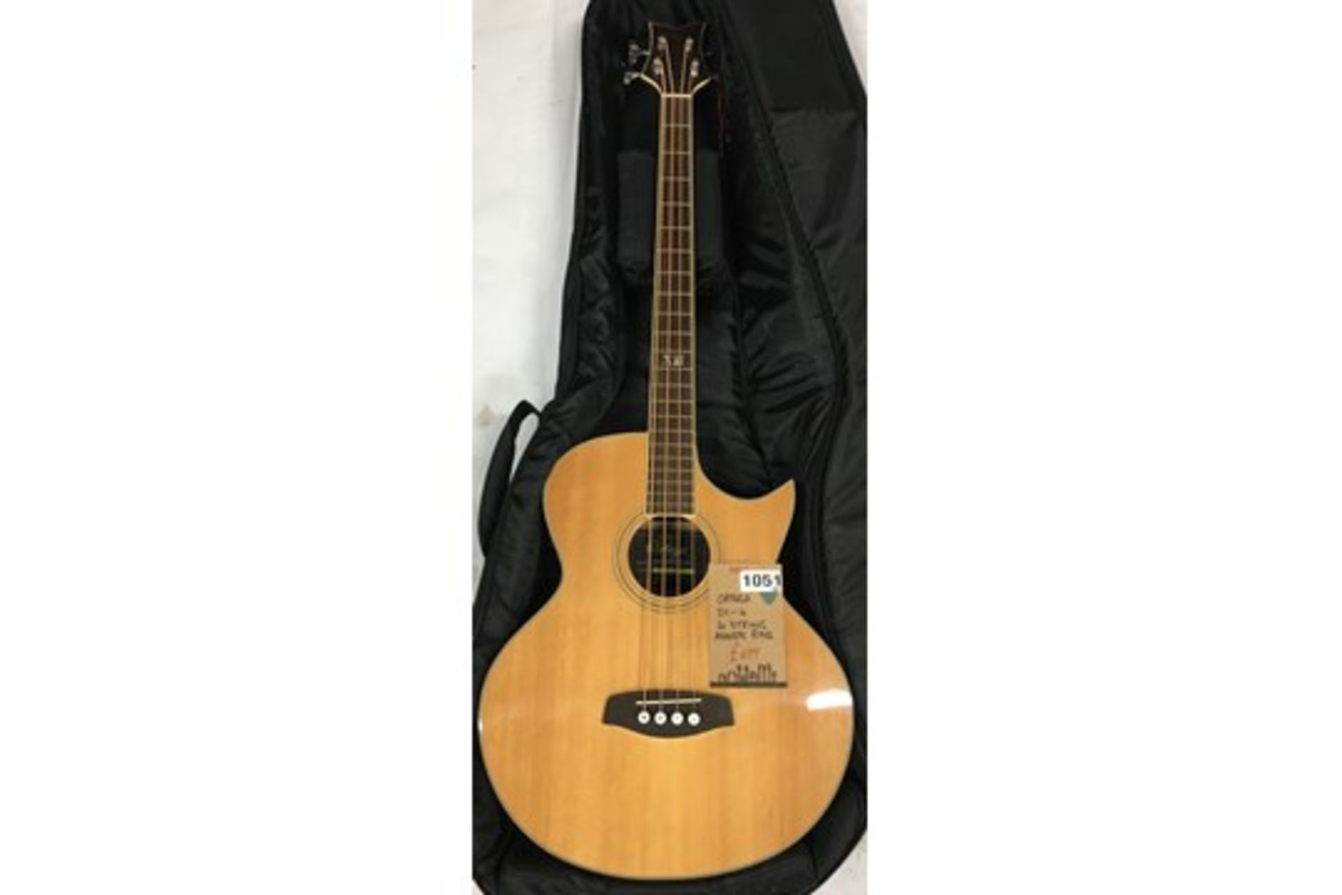 Ortega DI-4 4 String Acoustic Bass Guitar - Image 2 of 4