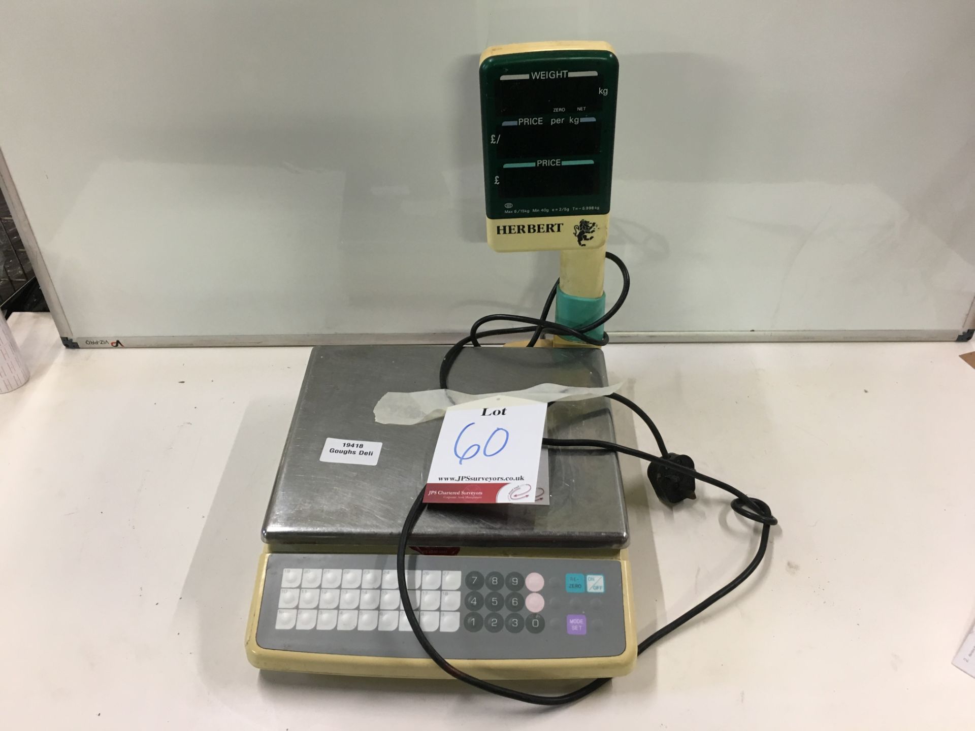 1 x Herbert Model DS-650 digital computing scales (See Photos)