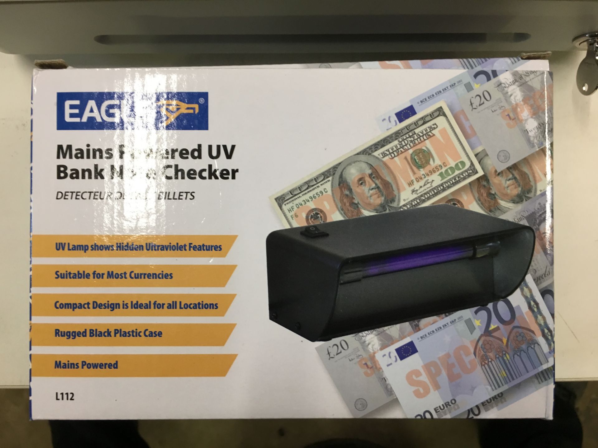 1 x Casio Till and UV Bank note Checker (See Photos) - Image 3 of 3