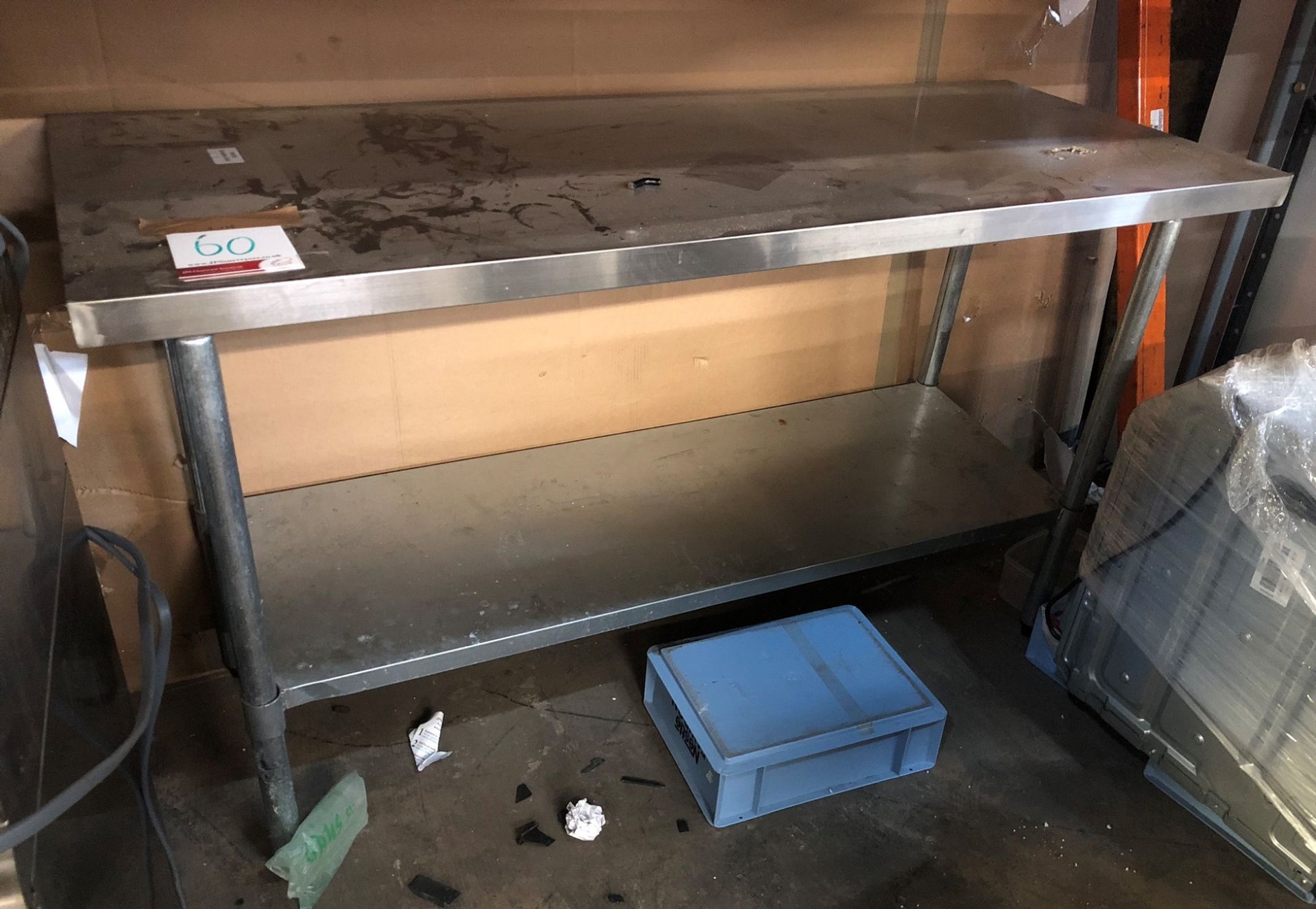 Stainless Steel Preparation Table w/ Undershelf