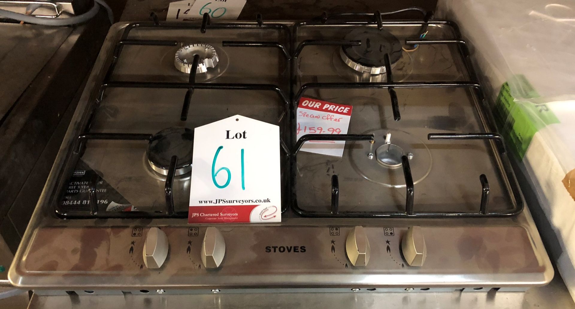 Stoves Stainless Steel SGH600E Built-in Hob