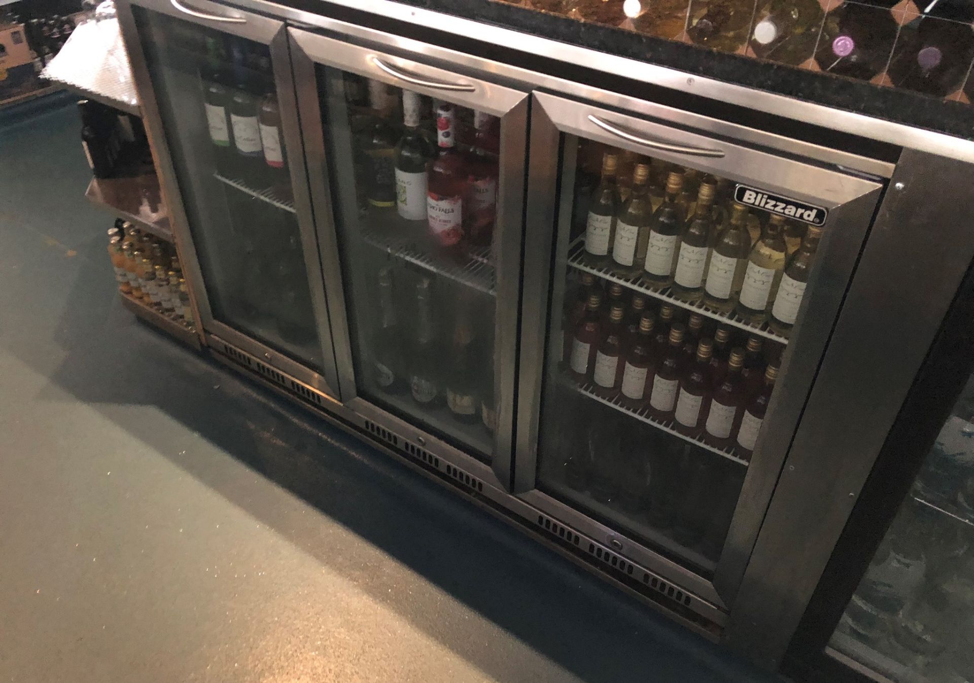 Blizzard 3 Door Under-Counter Drinks Cooler