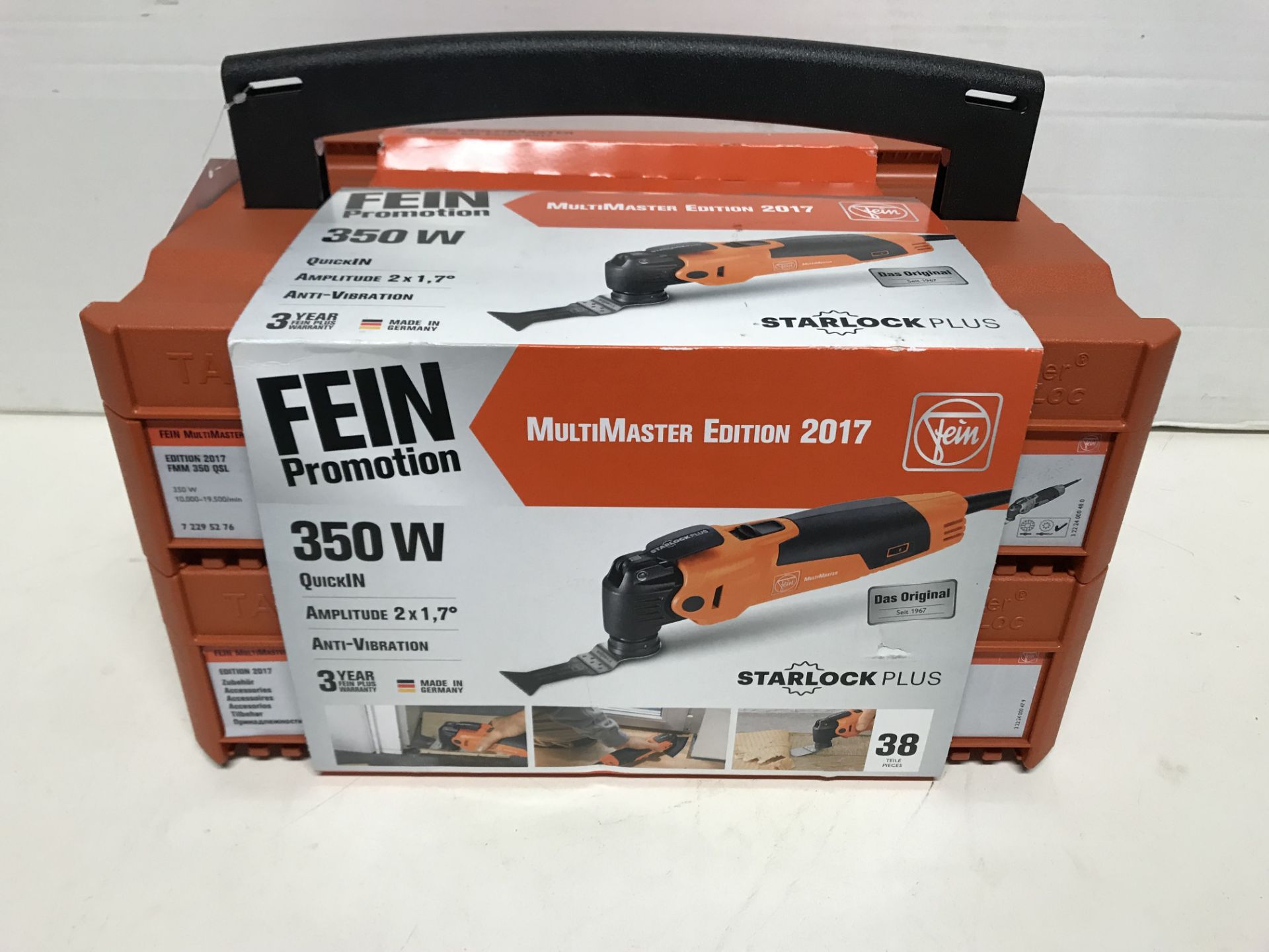 1 x FEIN 72295276240 FMM350QSL N24 50 Edition 2017 Multi-Master, 230 V, Orange, 240 Volt Version | E - Image 2 of 3